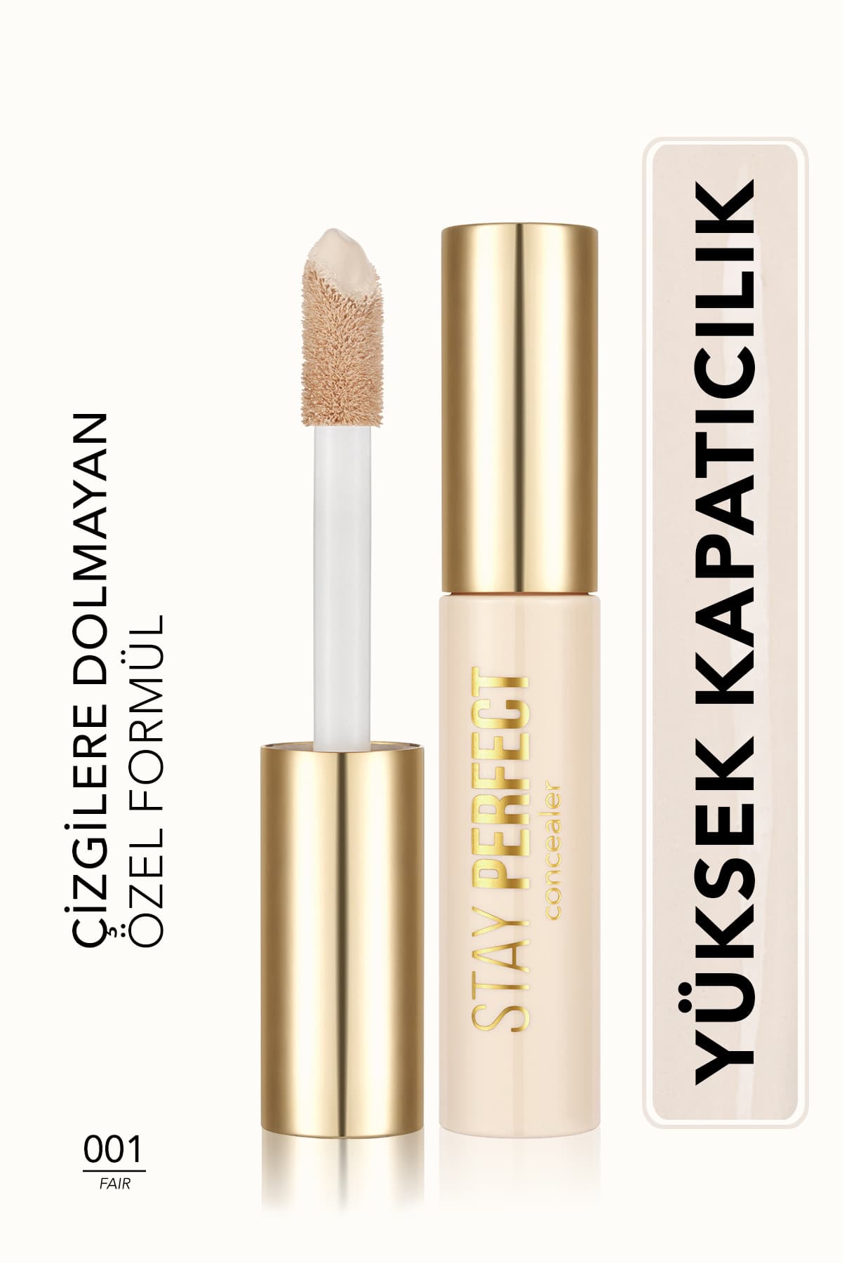 کانسیلر Flormar با جلوه طبیعی و تناژ سرد Stay Perfect Concealer رنگ 001 Fair کد 8682536085441 کانسیلر Flormar با جلوه طبیعی و تناژ سرد Stay Perfect Concealer رنگ 001 Fair کد 8682536085441