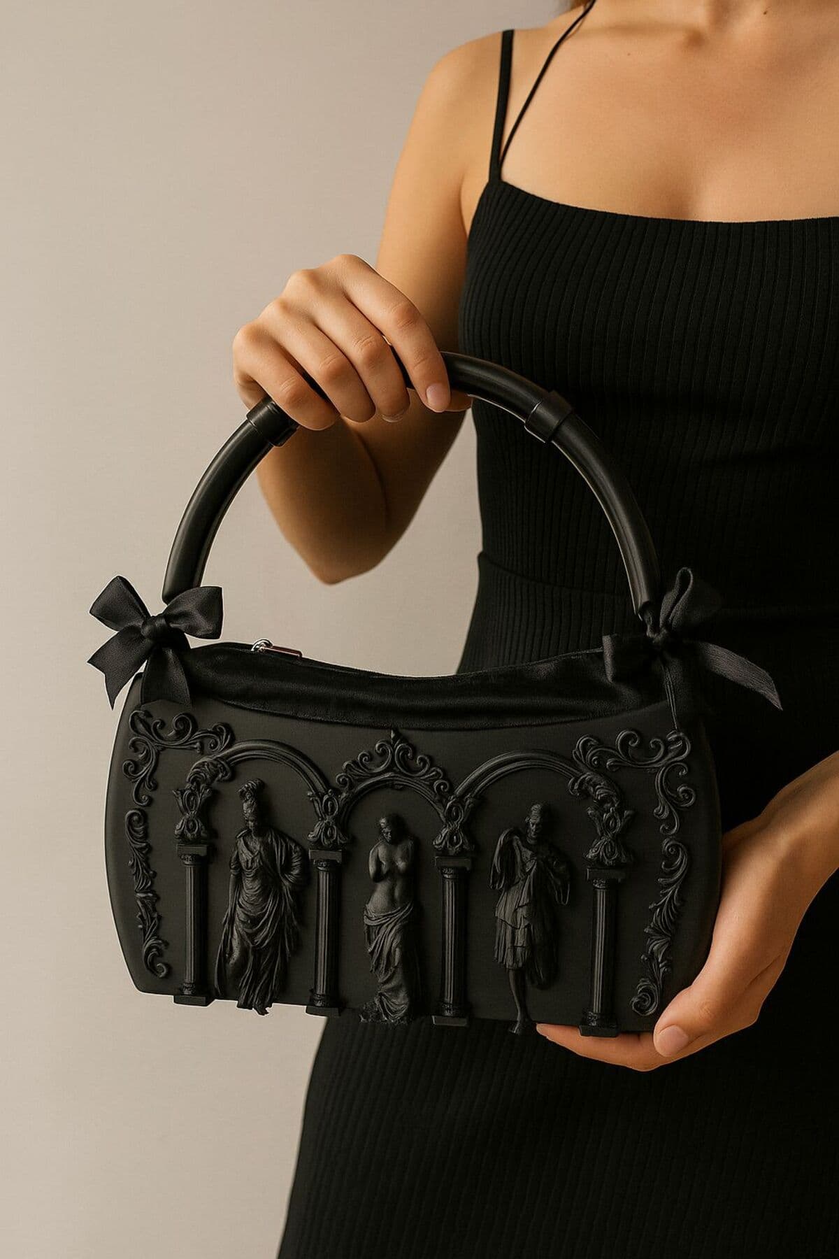 کیف دستی زنانه پلاستیکی سهبعدی لوکس با طرح دوران باستان tigea accessories مدل SERT PLASTİK کیف دستی زنانه پلاستیکی سهبعدی لوکس با طرح دوران باستان tigea accessories مدل SERT PLASTİK