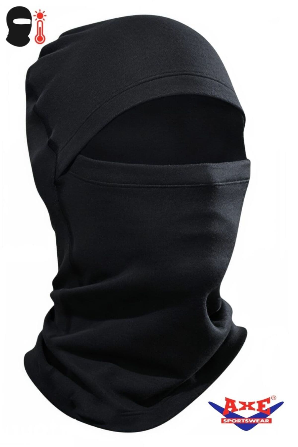 ماسک بالاکلاوا یونیسکس AXE SPORTSWEAR مشکی زمستانی نازک ضدباد ترمال مناسب اسکی و موتورسیکلت ماسک بالاکلاوا یونیسکس AXE SPORTSWEAR مشکی زمستانی نازک ضدباد ترمال مناسب اسکی و موتورسیکلت