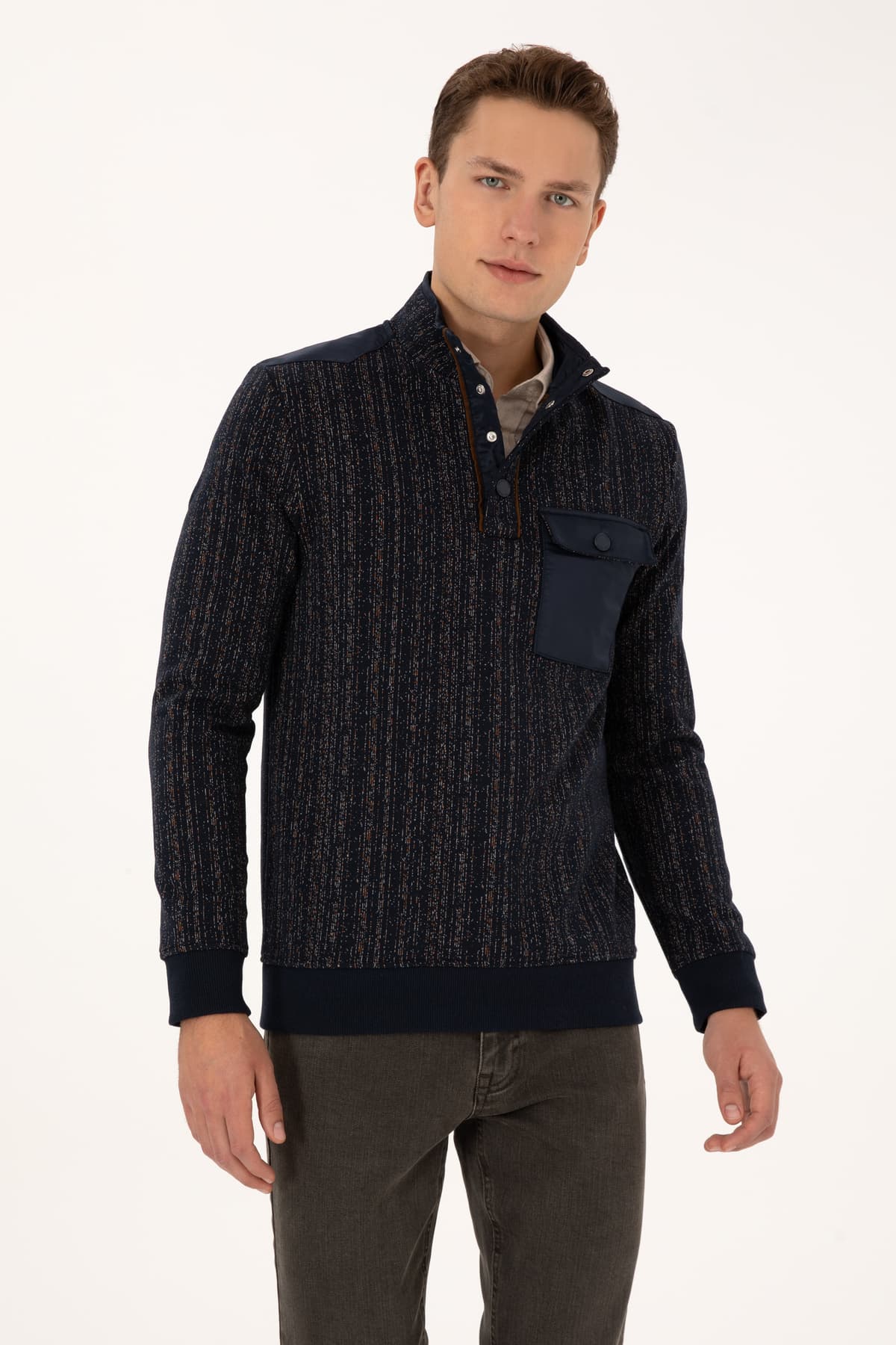 سوئیشرت مردانه U.S. Polo Assn. فیت معمولی یقه گرد سرمهای مدل 50310259-VR033 سوئیشرت مردانه U.S. Polo Assn. فیت معمولی یقه گرد سرمهای مدل 50310259-VR033