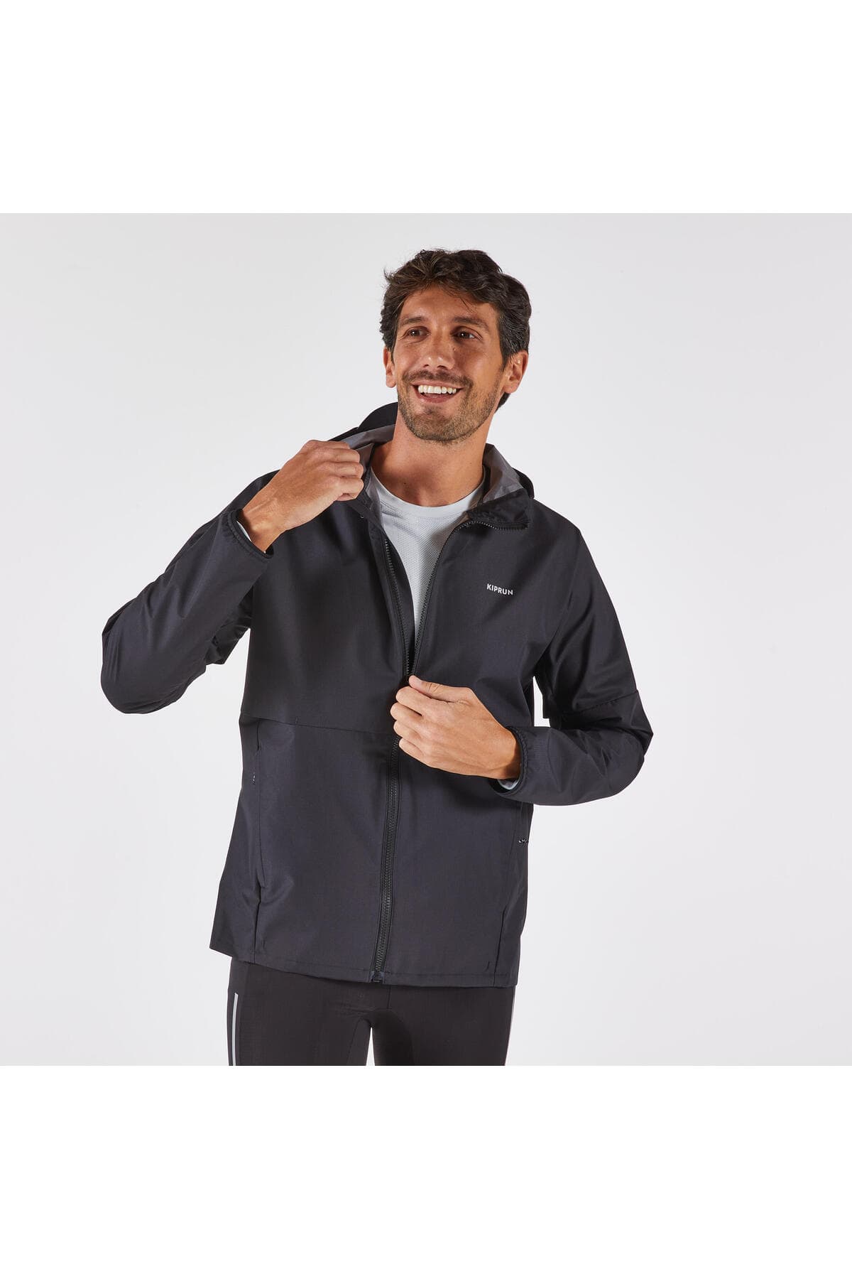 بارانی مردانه Decathlon Kiprun سیاه مدل Run 100 بارانی مردانه Decathlon Kiprun سیاه مدل Run 100