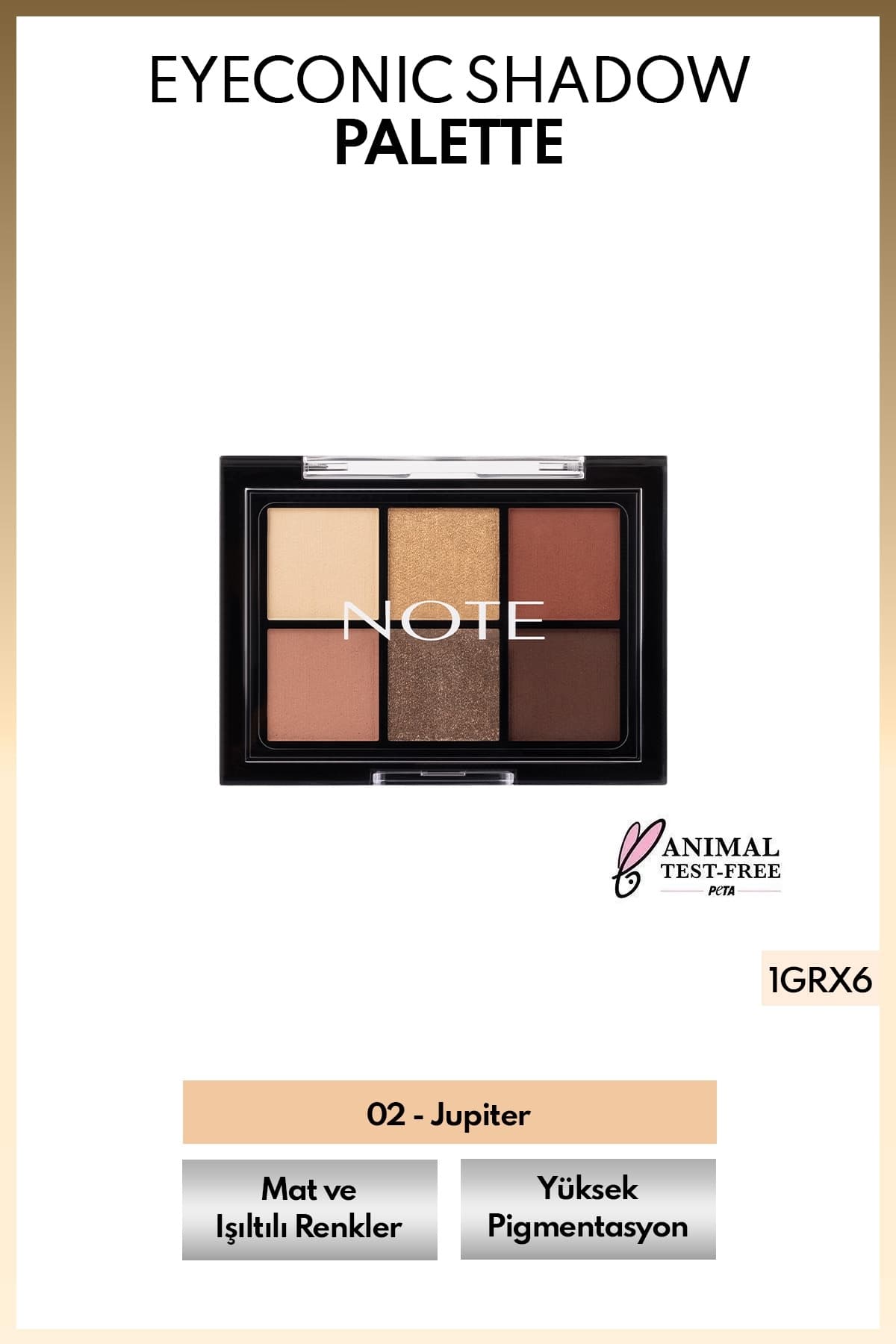پالت سایه چشم Note Cosmetics Eyeconic مات و درخشان مدل 02 Jupiter پالت سایه چشم Note Cosmetics Eyeconic مات و درخشان مدل 02 Jupiter