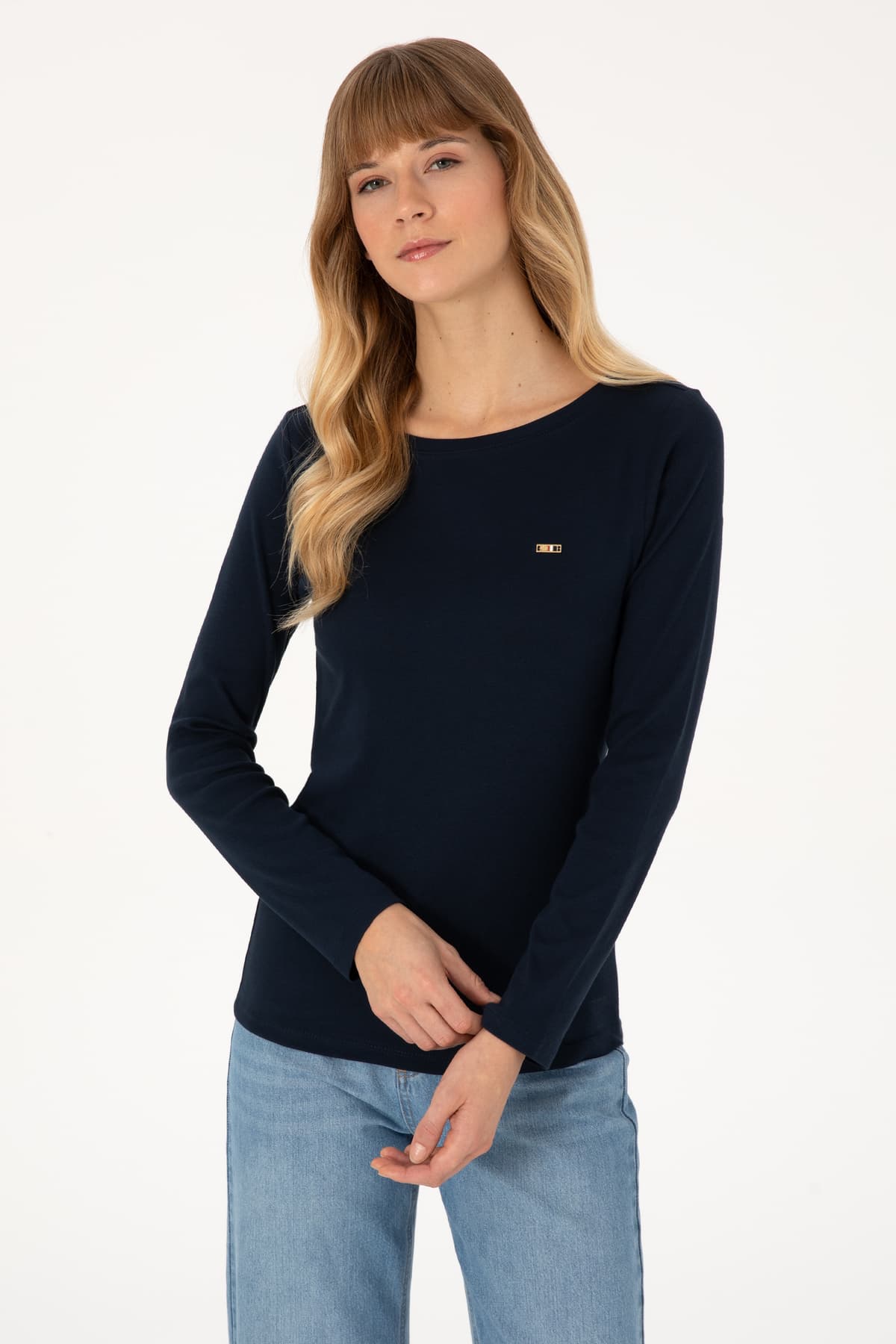 سوئیشرت زنانه U.S. Polo Assn. سرمهای اسلیم یقه گرد مدل 50315419-VR033 سوئیشرت زنانه U.S. Polo Assn. سرمهای اسلیم یقه گرد مدل 50315419-VR033