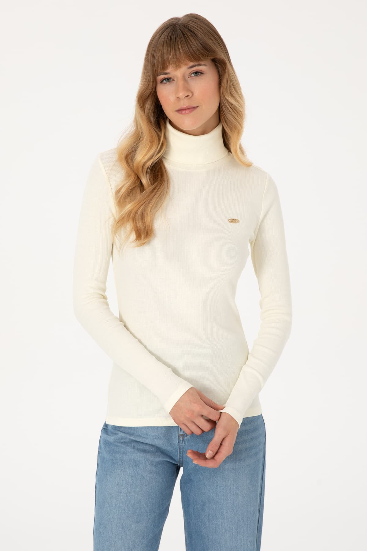 سوئیشرت زنانه U.S. Polo Assn. یقه ماهیگیری رنگ کرم مدل 50313430-VR256 سوئیشرت زنانه U.S. Polo Assn. یقه ماهیگیری رنگ کرم مدل 50313430-VR256