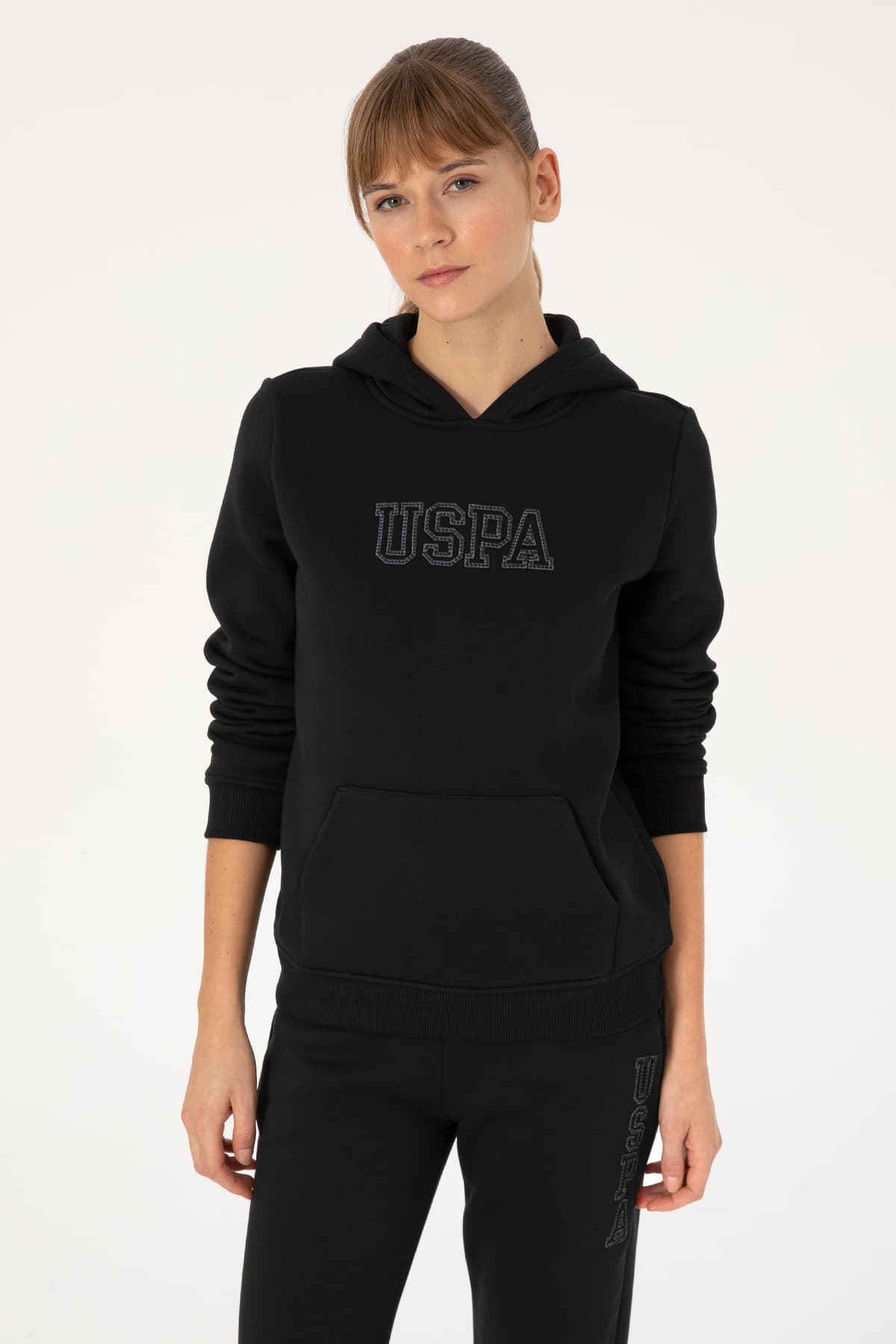 سوئیشرت زنانه U.S. Polo Assn. مشکی کلاهدار شاردون مدل 50313566-VR046 سوئیشرت زنانه U.S. Polo Assn. مشکی کلاهدار شاردون مدل 50313566-VR046