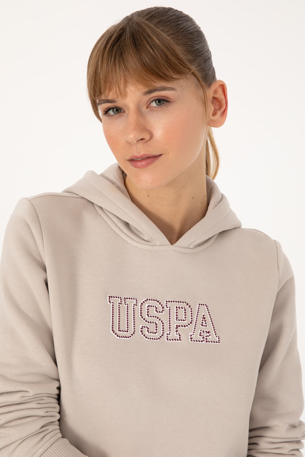 سویشرت زنانه U.S. Polo Assn. کلاهدار سنگی شاردون مدل 50313566-VR049 سویشرت زنانه U.S. Polo Assn. کلاهدار سنگی شاردون مدل 50313566-VR049