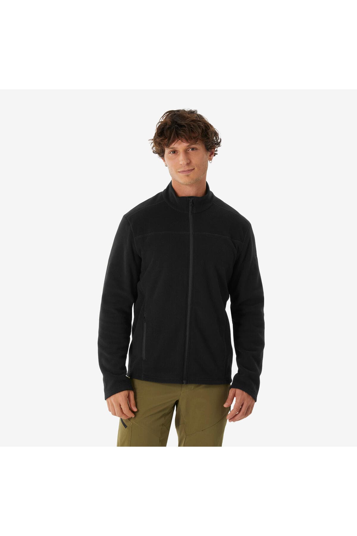 ژاکت پولار مردانه Decathlon Quechua اوتدور سیاه مدل MH100 ژاکت پولار مردانه Decathlon Quechua اوتدور سیاه مدل MH100