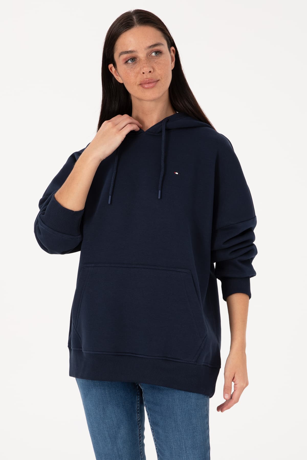 سویشرت هودی زنانه U.S. Polo Assn. سرمهای شاردون مدل 50313567-VR033 سویشرت هودی زنانه U.S. Polo Assn. سرمهای شاردون مدل 50313567-VR033