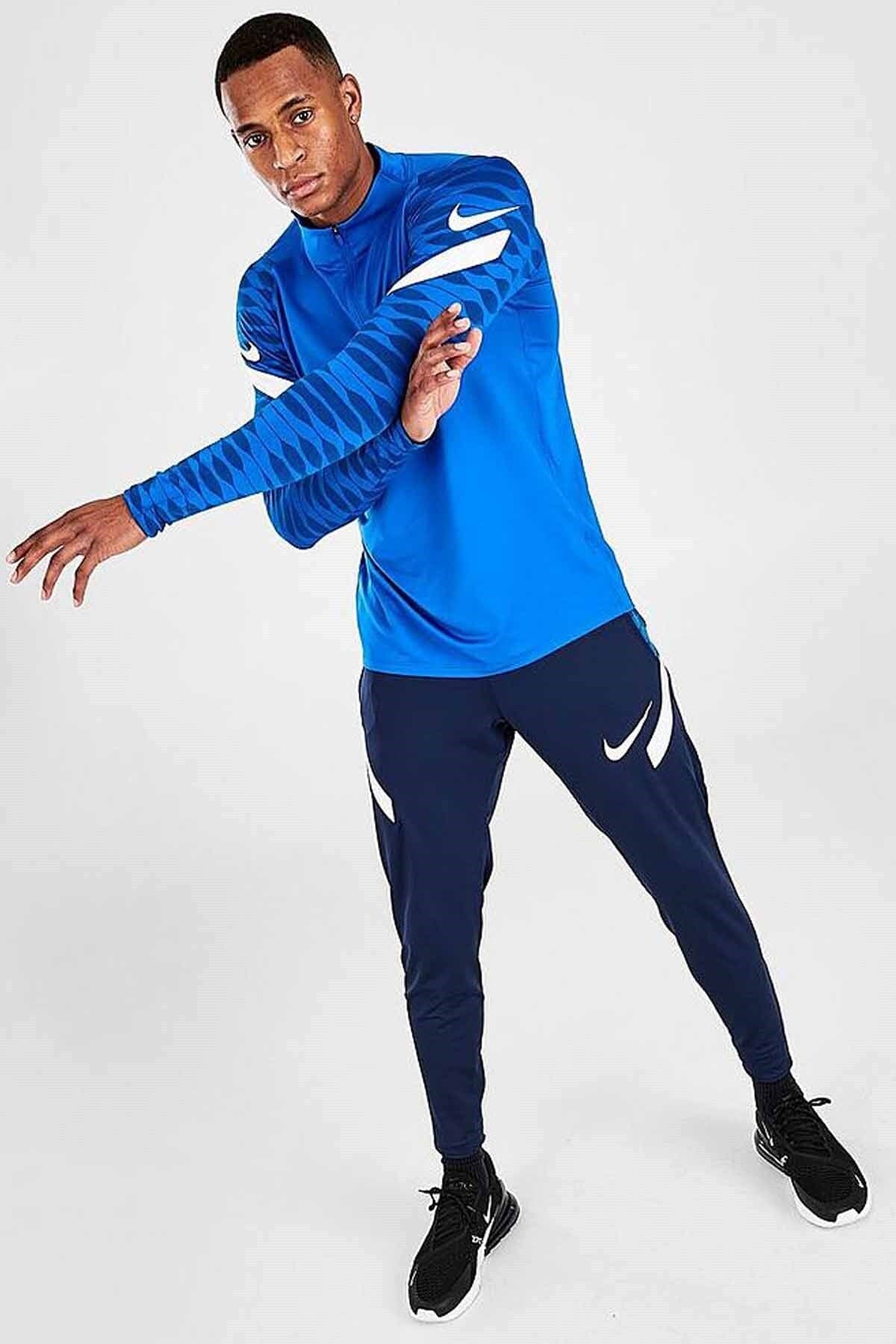 تیشرت آستین بلند مردانه Nike Strike21 Drill آبی مدل CW5858-463 تیشرت آستین بلند مردانه Nike Strike21 Drill آبی مدل CW5858-463
