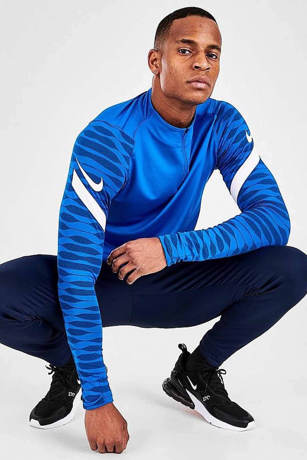 تیشرت آستین بلند مردانه Nike Strike21 Drill آبی مدل CW5858-463 تیشرت آستین بلند مردانه Nike Strike21 Drill آبی مدل CW5858-463