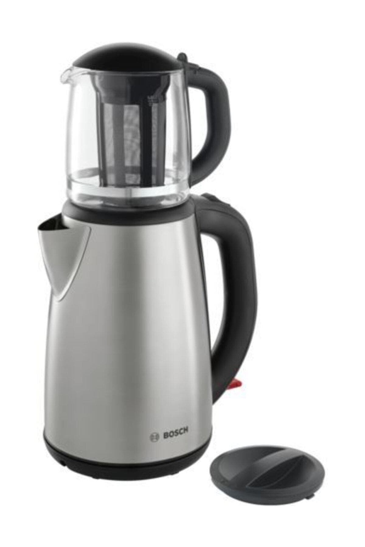 چایساز Bosch استیل ضدزنگ با قوری شیشهای مدل TTA5603 چایساز Bosch استیل ضدزنگ با قوری شیشهای مدل TTA5603
