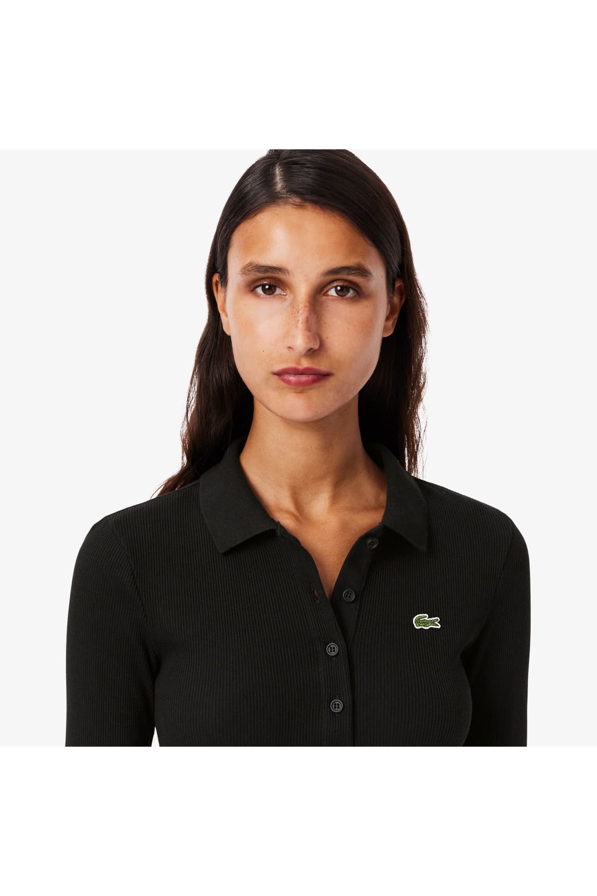 پولوشرت زنانه Lacoste فیت اسلیم آستین بلند نخ ارگانیک مشکی مدل L.12.D پولوشرت زنانه Lacoste فیت اسلیم آستین بلند نخ ارگانیک مشکی مدل L.12.D
