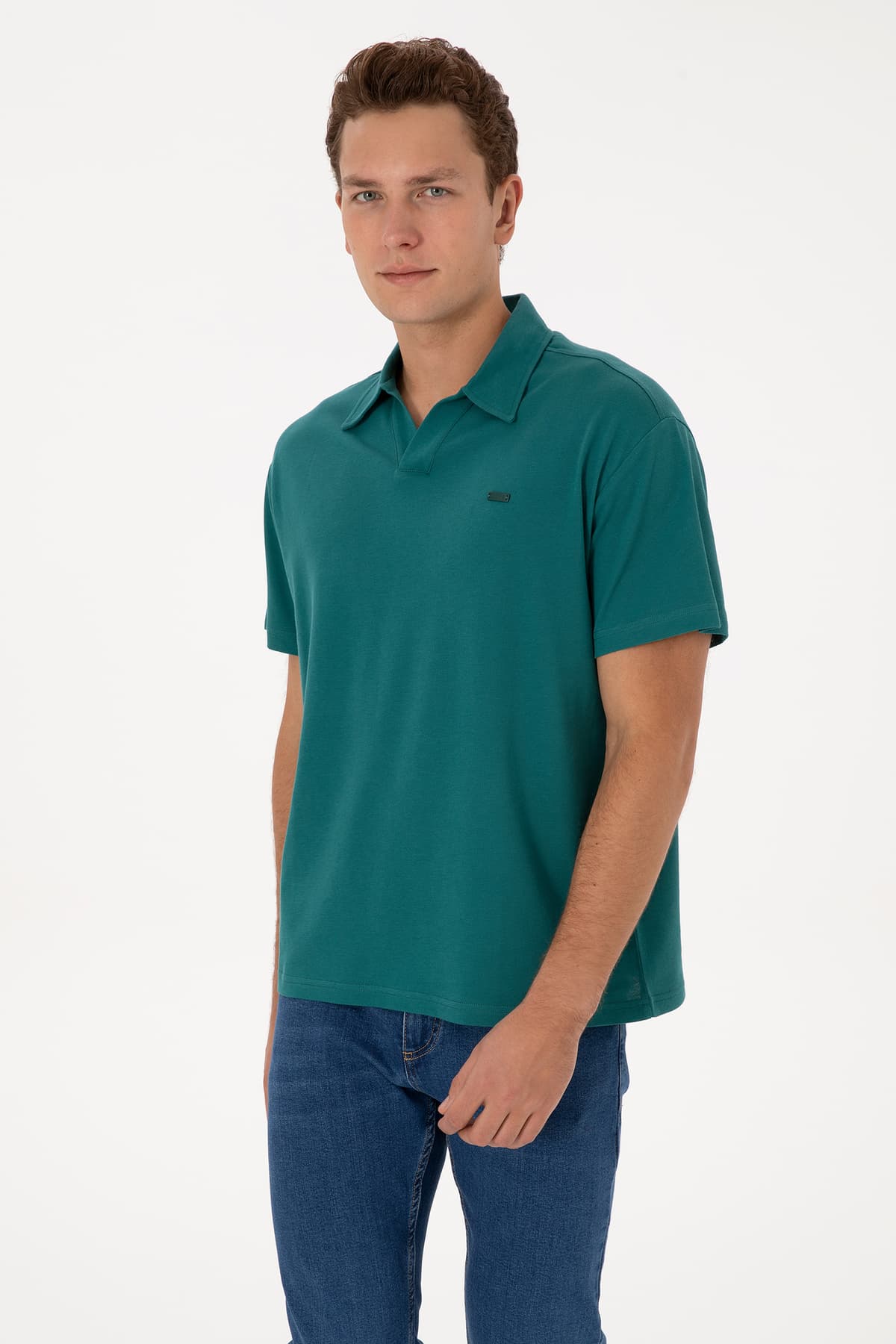 تیشرت مردانه U.S. Polo Assn. فیت راحت یقه قایقی نیلی مدل 50324787-VR028 تیشرت مردانه U.S. Polo Assn. فیت راحت یقه قایقی نیلی مدل 50324787-VR028