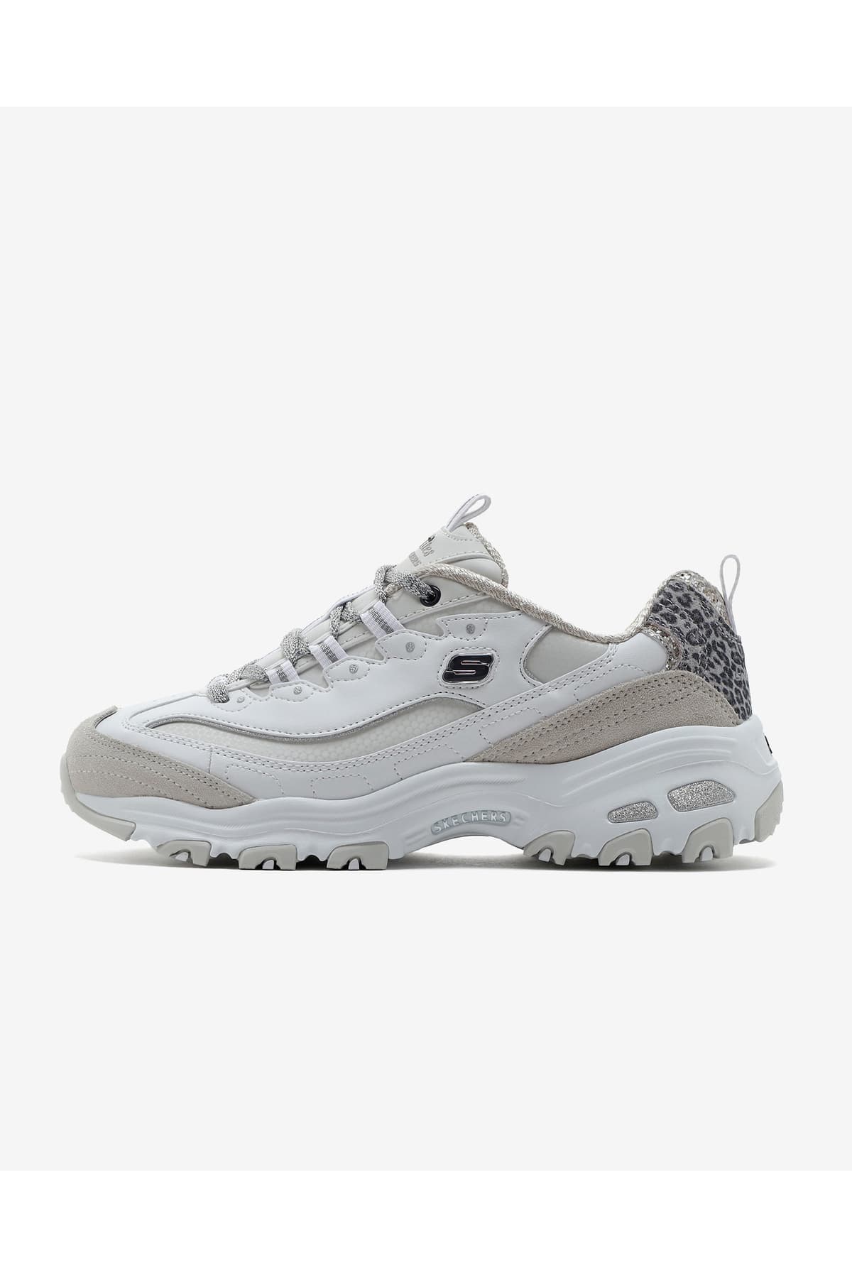 کفش اسنیکرز زنانه Skechers D'lites سفید مدل GOLDEN CHIC 150235 WSL کفش اسنیکرز زنانه Skechers D'lites سفید مدل GOLDEN CHIC 150235 WSL