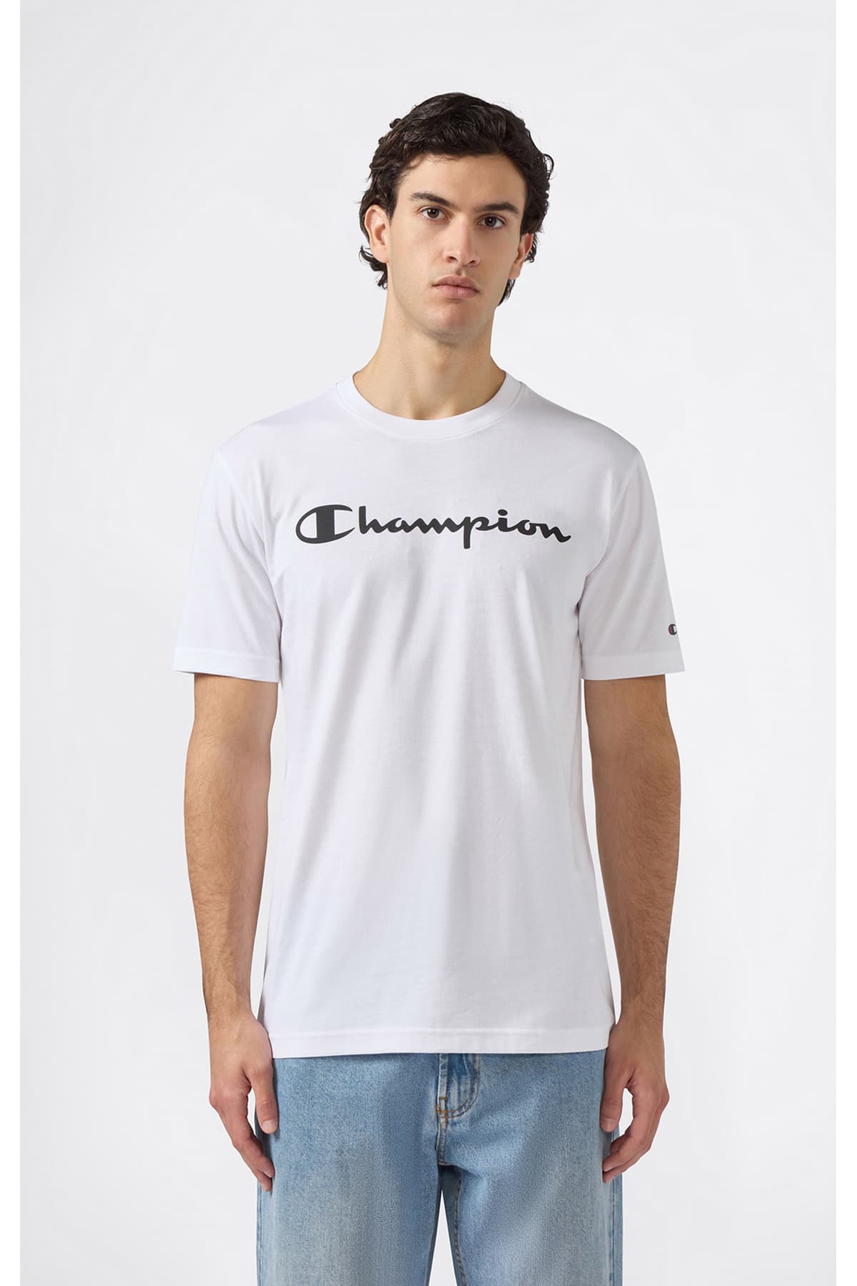 تیشرت مردانه Champion آستین کوتاه سفید مدل 221814-WW001 تیشرت مردانه Champion آستین کوتاه سفید مدل 221814-WW001