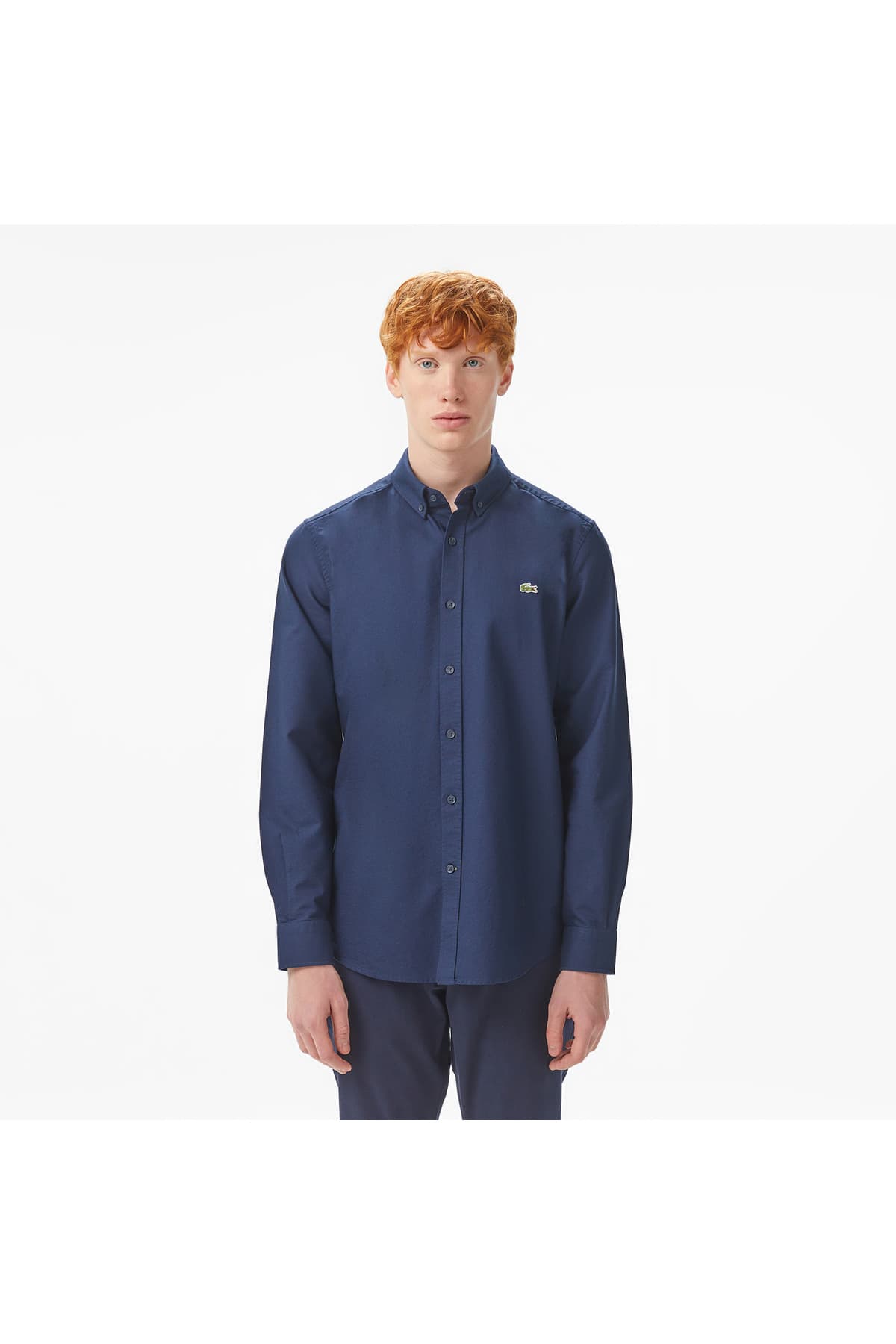 پیراهن مردانه Lacoste سرمهای Slim Fit پیراهن مردانه Lacoste سرمهای Slim Fit