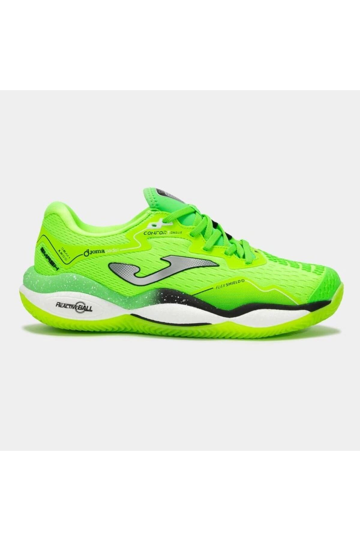 کفش تنیس و پدل مردانه Joma Smash مناسب زمین خاکی سبز نئونی مدل TSMAW2511C کفش تنیس و پدل مردانه Joma Smash مناسب زمین خاکی سبز نئونی مدل TSMAW2511C