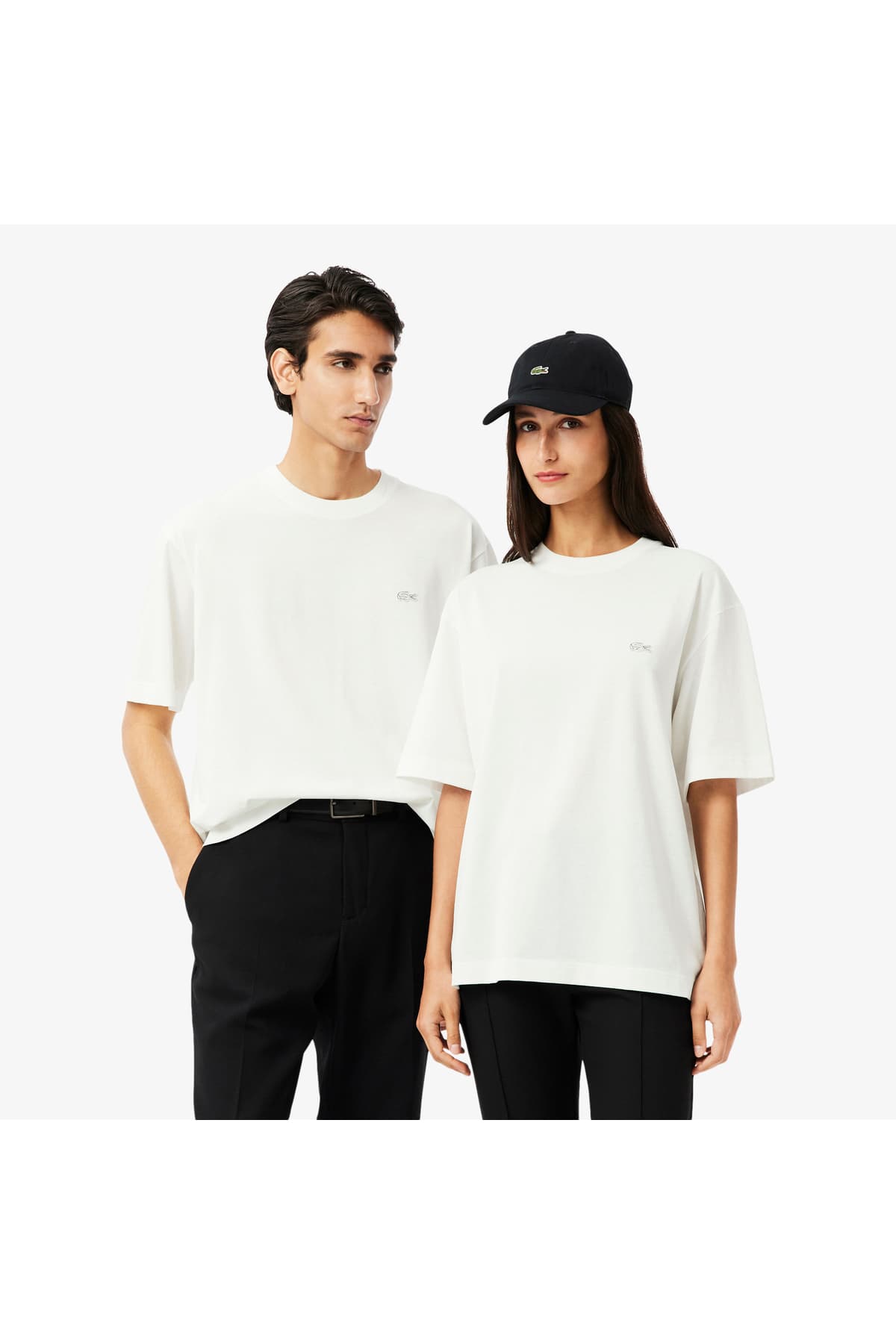 تیشرت یونیسکس Lacoste سفید تیشرت یونیسکس Lacoste سفید