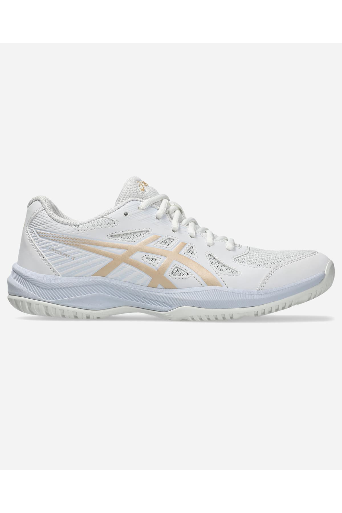کفش والیبال زنانه Asics UPCOURT 6 سفید و زرد مدل 1072A107-103 کفش والیبال زنانه Asics UPCOURT 6 سفید و زرد مدل 1072A107-103