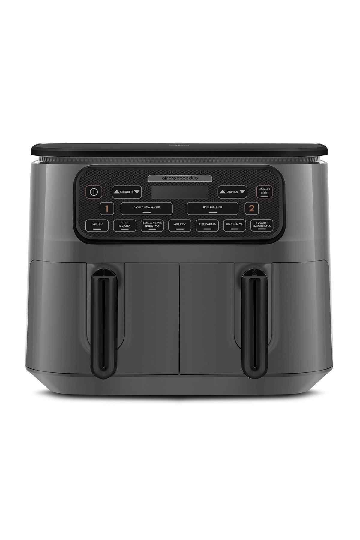 ایرفرایر Karaca Air Pro Cook Duo Tandır 8 لیتری 8 نفره خاکستری مشکی ایرفرایر Karaca Air Pro Cook Duo Tandır 8 لیتری 8 نفره خاکستری مشکی
