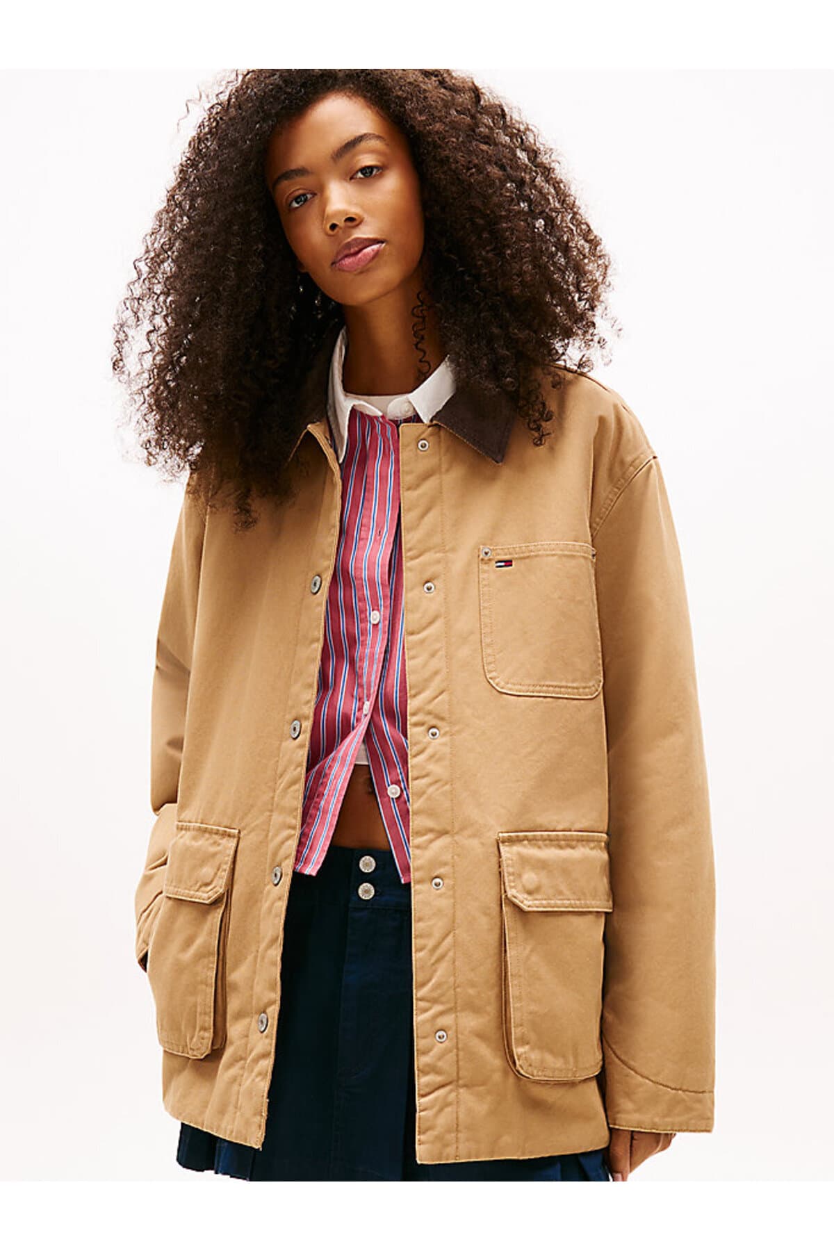 کت زنانه Tommy Hilfiger مخمل توییل مدل TJW کت زنانه Tommy Hilfiger مخمل توییل مدل TJW