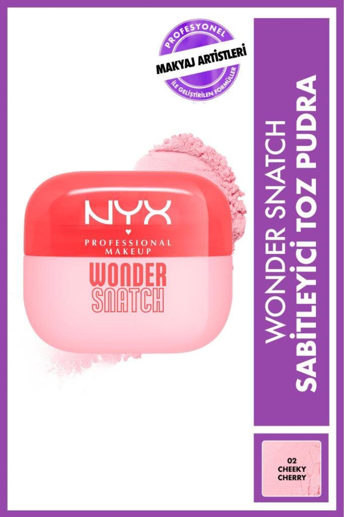 پودر تثبیتکننده NYX Professional Makeup Wonder Snatch مدل 01 Sugar Serve پودر تثبیتکننده NYX Professional Makeup Wonder Snatch مدل 01 Sugar Serve