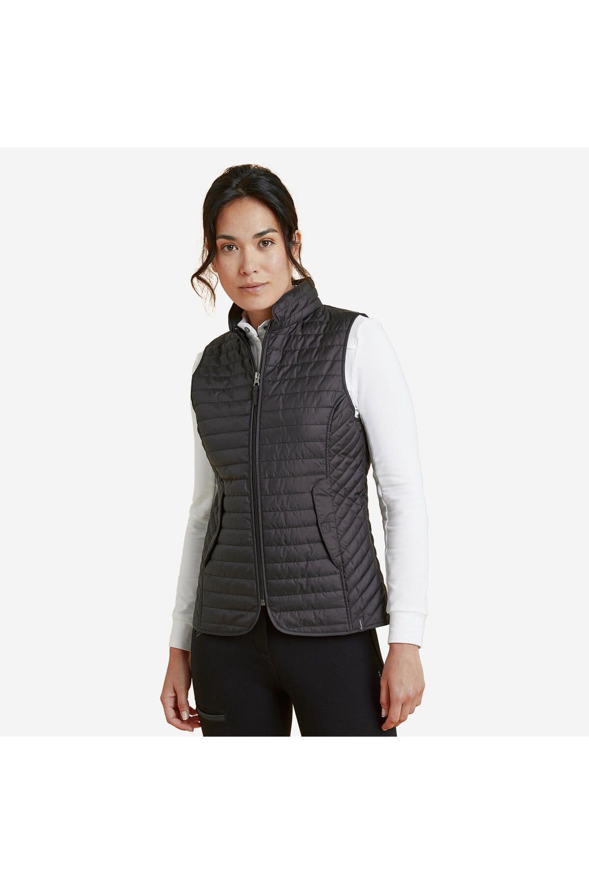جلیقه سواری زنانه Decathlon مشکی مدل 100 جلیقه سواری زنانه Decathlon مشکی مدل 100