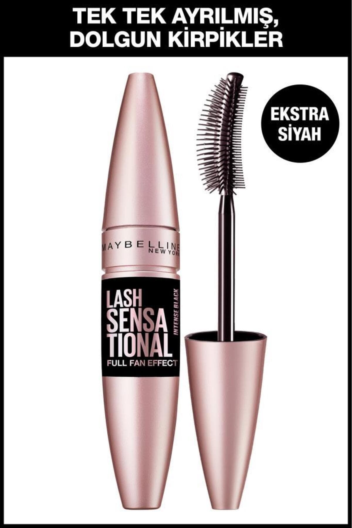 ریمل Maybelline New York Lash Sensational با جلوه بادبزنی مشکی بسیار پررنگ ریمل Maybelline New York Lash Sensational با جلوه بادبزنی مشکی بسیار پررنگ