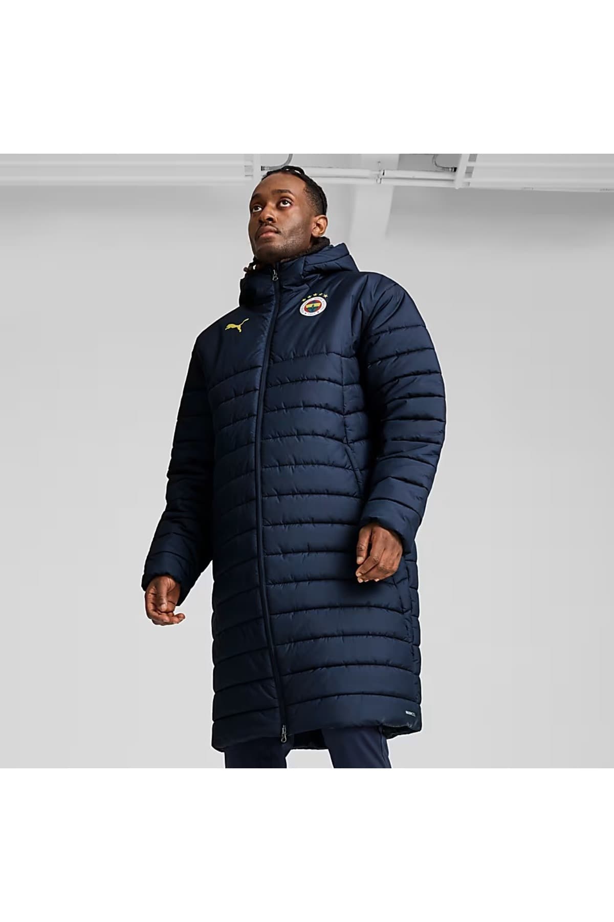 ژاکت مردانه Puma Fenerbahçe FSK Bench بلند تیم اصلی سرمهای مدل 778158-12 ژاکت مردانه Puma Fenerbahçe FSK Bench بلند تیم اصلی سرمهای مدل 778158-12