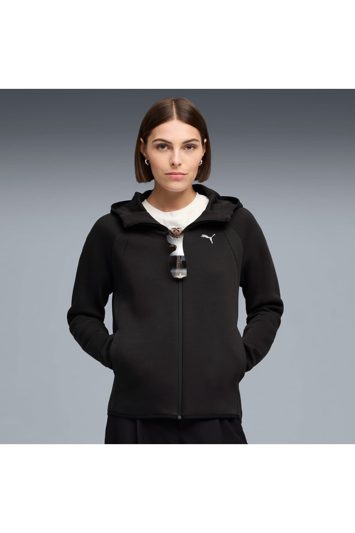 ژاکت زنانه مشکی Puma Evostripe مدل 691898-01 ژاکت زنانه مشکی Puma Evostripe مدل 691898-01