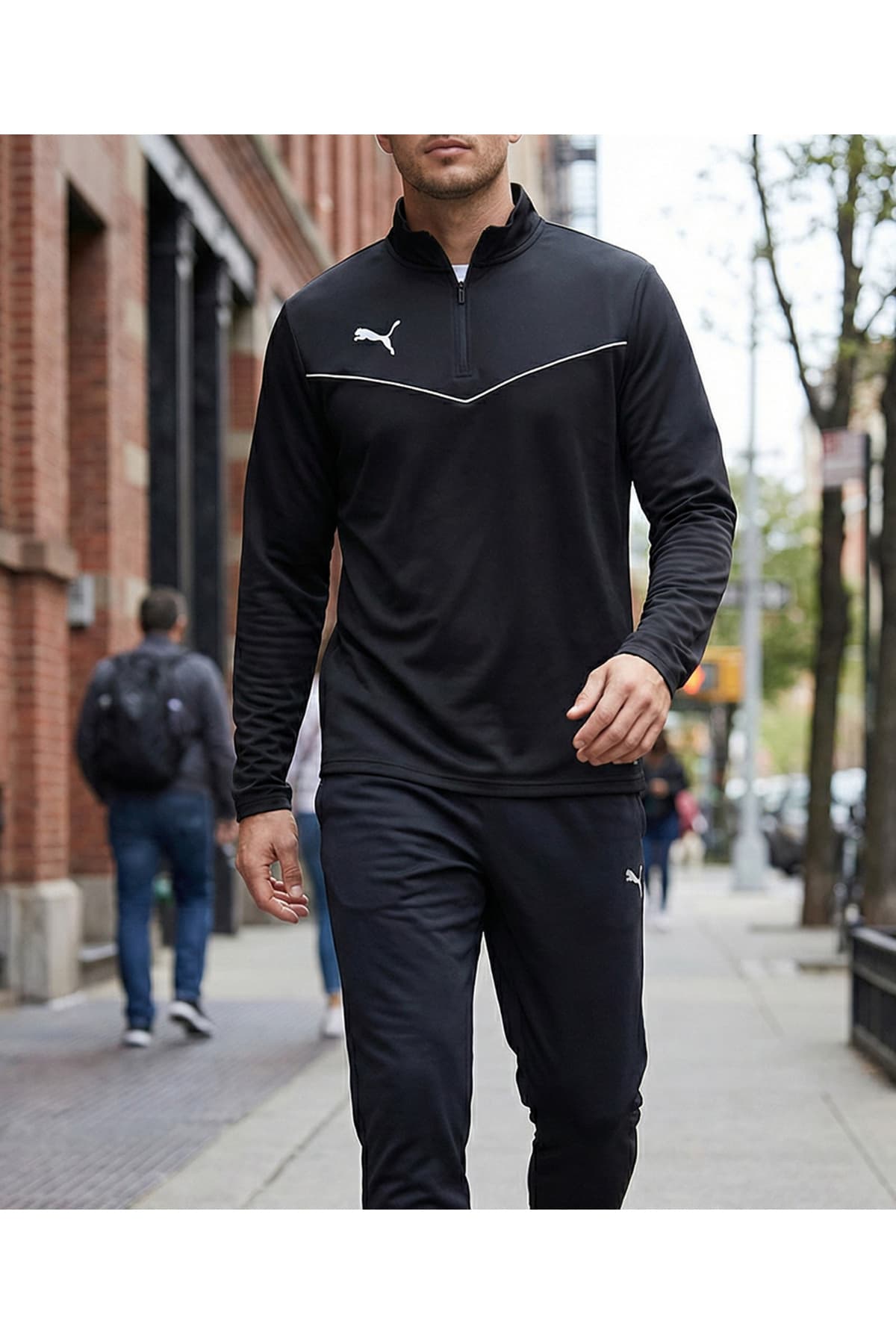تیشرت مردانه Puma یقه زیپدار 1/4 مدل Teamrıse تیشرت مردانه Puma یقه زیپدار 1/4 مدل Teamrıse