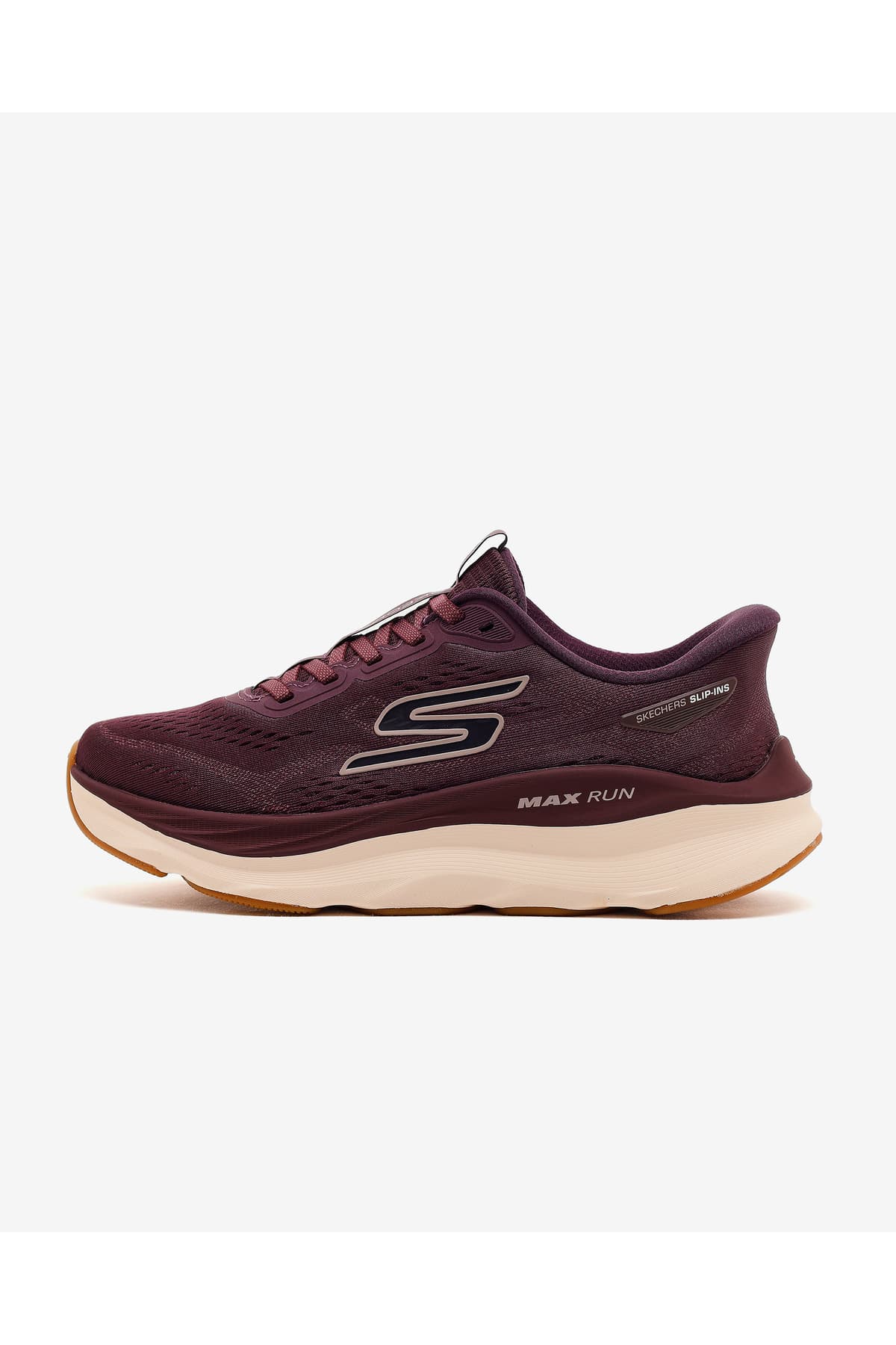 کفش دویدن زنانه Skechers MAX RUN زرشکی مدل 129200 BURG کفش دویدن زنانه Skechers MAX RUN زرشکی مدل 129200 BURG