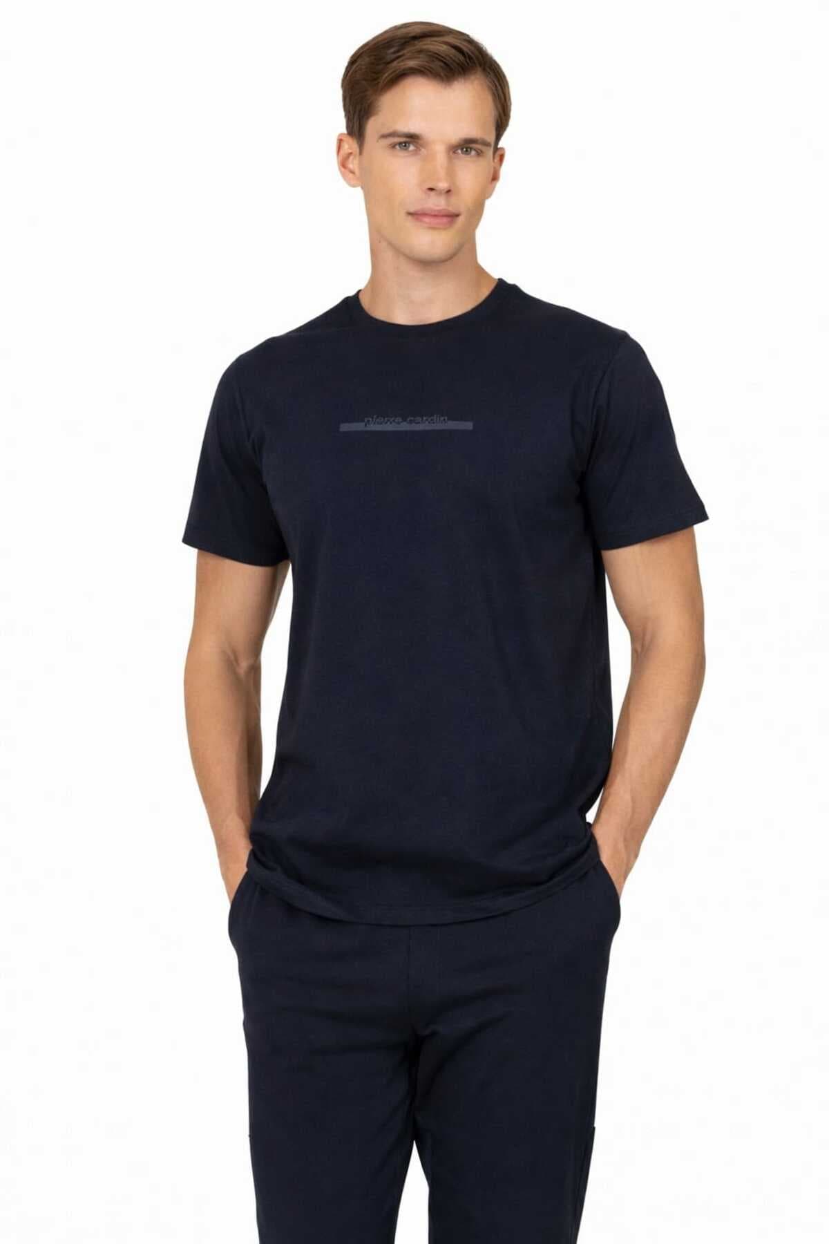 ست پیجامه مردانه Pierre Cardin بافت آستین کوتاه مدل LK-PC6135 ست پیجامه مردانه Pierre Cardin بافت آستین کوتاه مدل LK-PC6135