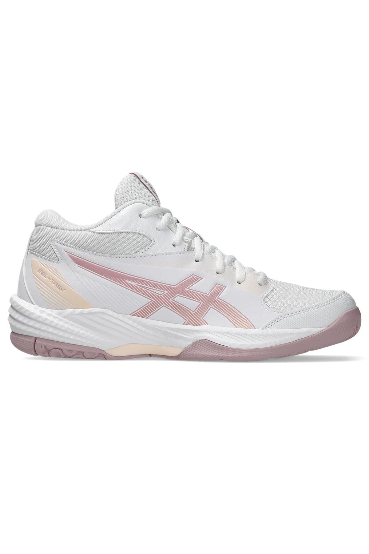 کفش والیبال زنانه Asics سفید/نقرهای خالص GEL-TASK MT 4 مدل 1072A105-105 کفش والیبال زنانه Asics سفید/نقرهای خالص GEL-TASK MT 4 مدل 1072A105-105
