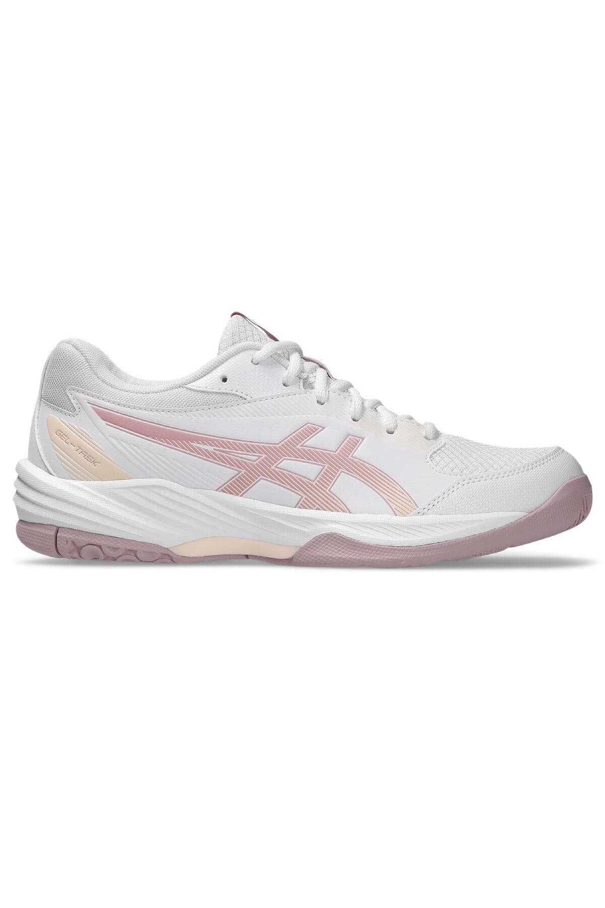 کفش والیبال زنانه Asics GEL-TASK 4 سفید/نقرهای خالص مدل 1072A106-105 کفش والیبال زنانه Asics GEL-TASK 4 سفید/نقرهای خالص مدل 1072A106-105