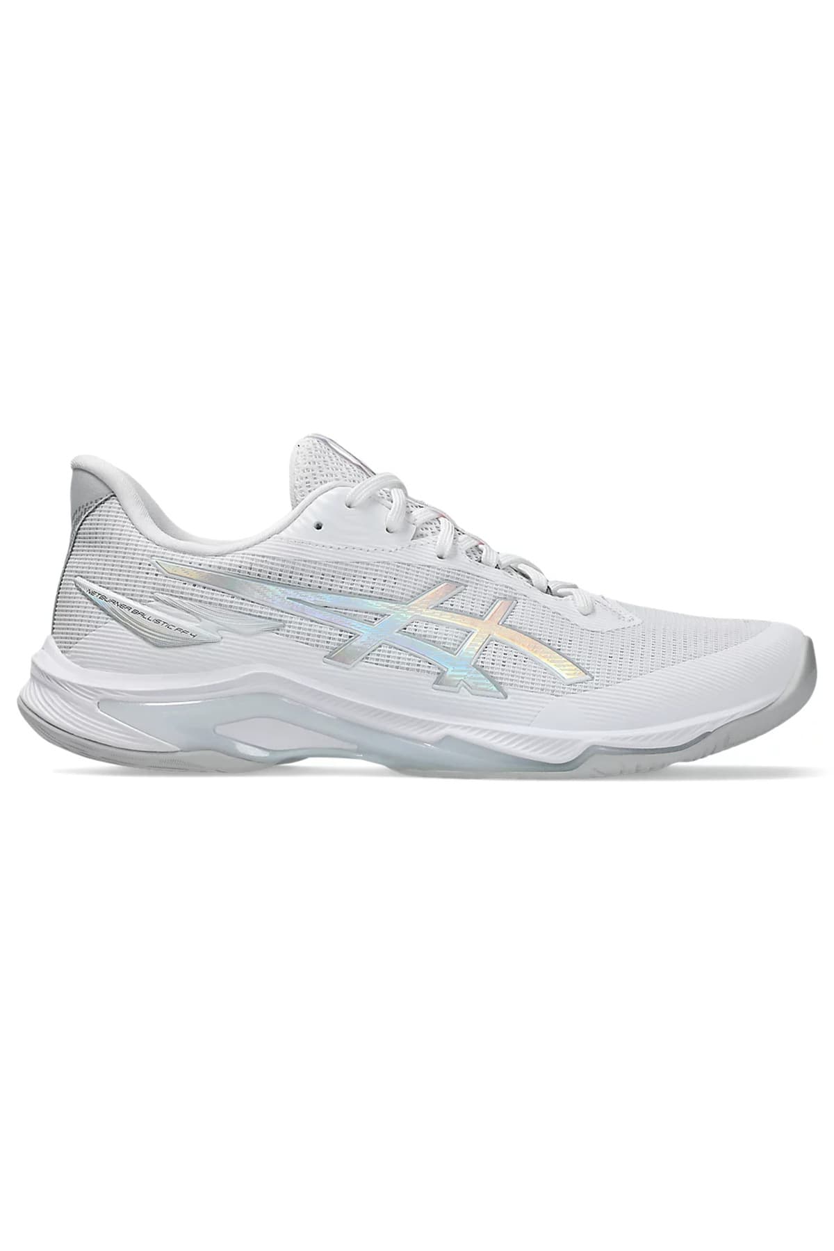 کفش والیبال زنانه Asics سفید Netburner Ballistic FF 4 مدل 1053A079-100 کفش والیبال زنانه Asics سفید Netburner Ballistic FF 4 مدل 1053A079-100