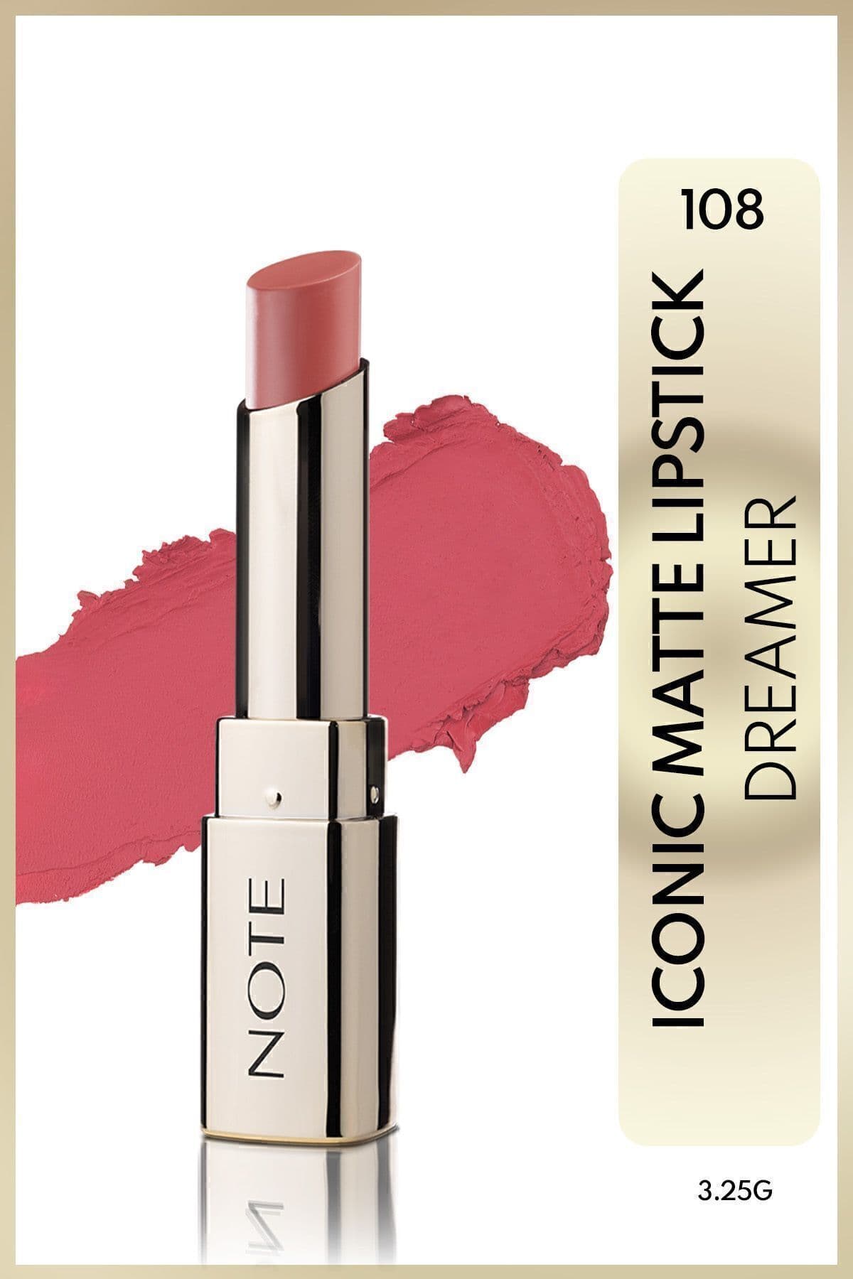 رژ لب مات بادوام Note Cosmetics صورتی مدل 108 Dreamer رژ لب مات بادوام Note Cosmetics صورتی مدل 108 Dreamer