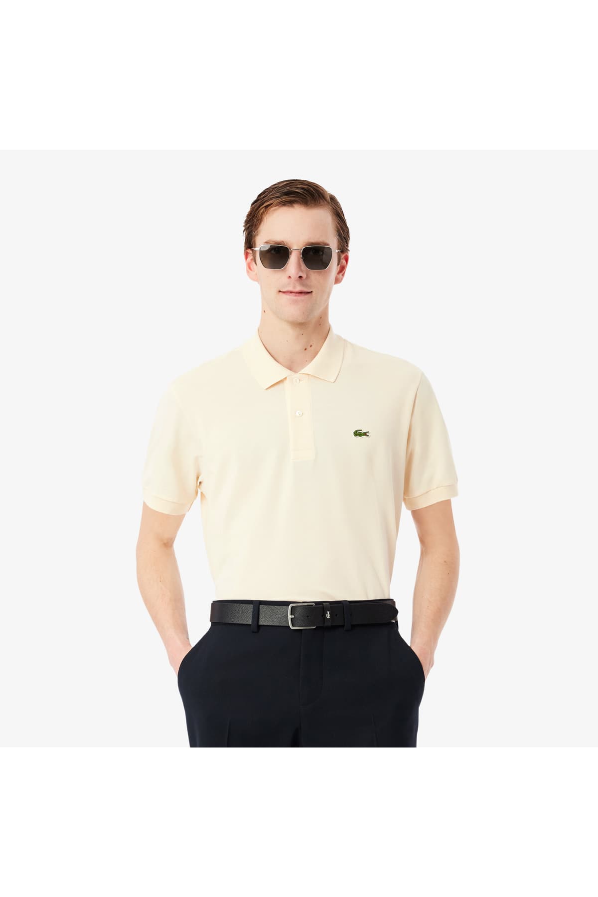 پولو مردانه کلاسیک فیت قهوهای Lacoste L.12.12 پولو مردانه کلاسیک فیت قهوهای Lacoste L.12.12