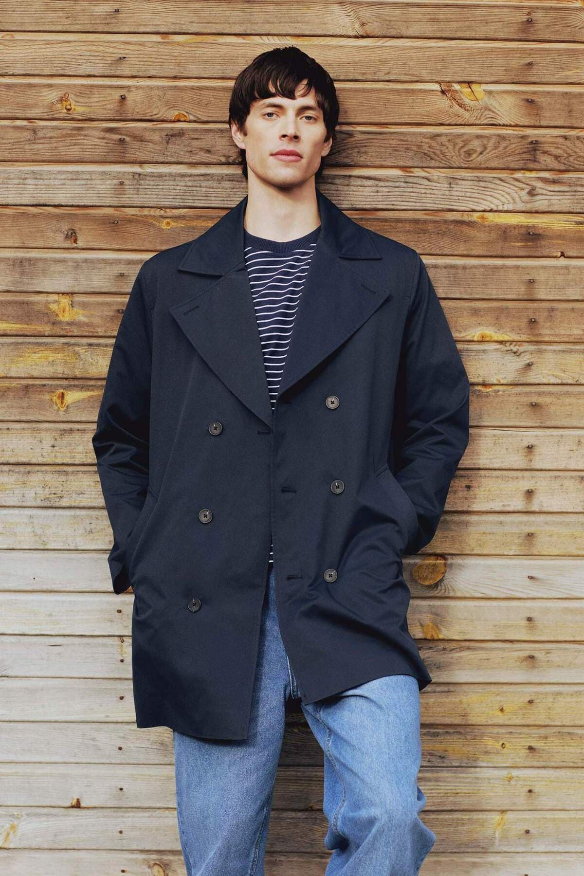 ترنچکت مردانه Defacto فیت اسلیم ضدباد آستردار دکمهدار جیبدار کمردار مدل D5528AX25SP ترنچکت مردانه Defacto فیت اسلیم ضدباد آستردار دکمهدار جیبدار کمردار مدل D5528AX25SP