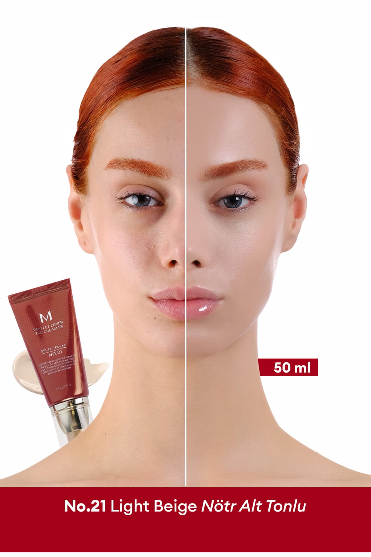 کرم BB چندمنظوره Missha با پوشانندگی بالا M Perfect Cover SPF42/PA+++ No.21 (50ml) کرم BB چندمنظوره Missha با پوشانندگی بالا M Perfect Cover SPF42/PA+++ No.21 (50ml)
