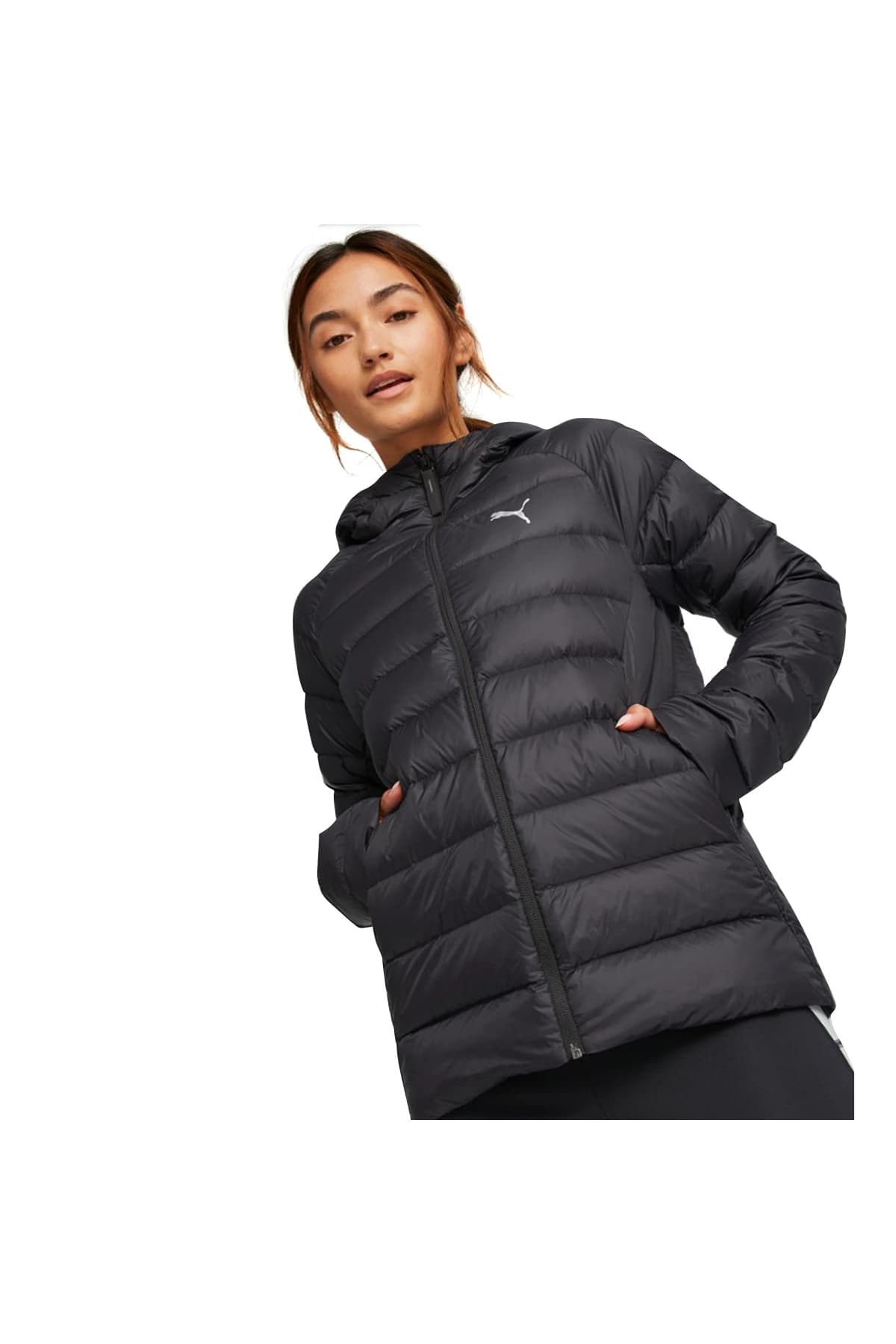 ژاکت پر زنانه Puma کلاهدار Packlite روزمره مشکی مدل 84940701 ژاکت پر زنانه Puma کلاهدار Packlite روزمره مشکی مدل 84940701