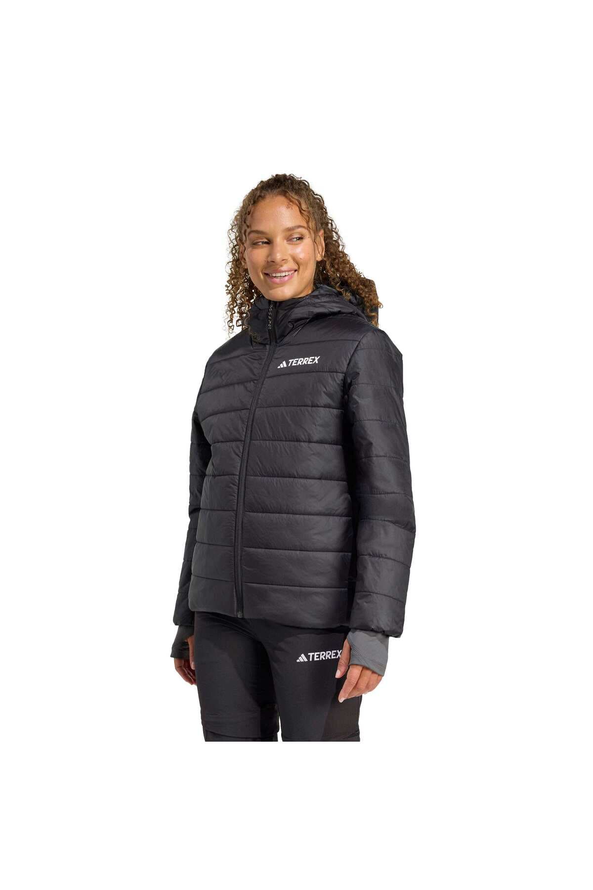 کاپشن زنانه adidas عایقدار کلاهدار مشکی مخصوص پیادهروی Terrex Multi Essentials Climawarm کاپشن زنانه adidas عایقدار کلاهدار مشکی مخصوص پیادهروی Terrex Multi Essentials Climawarm