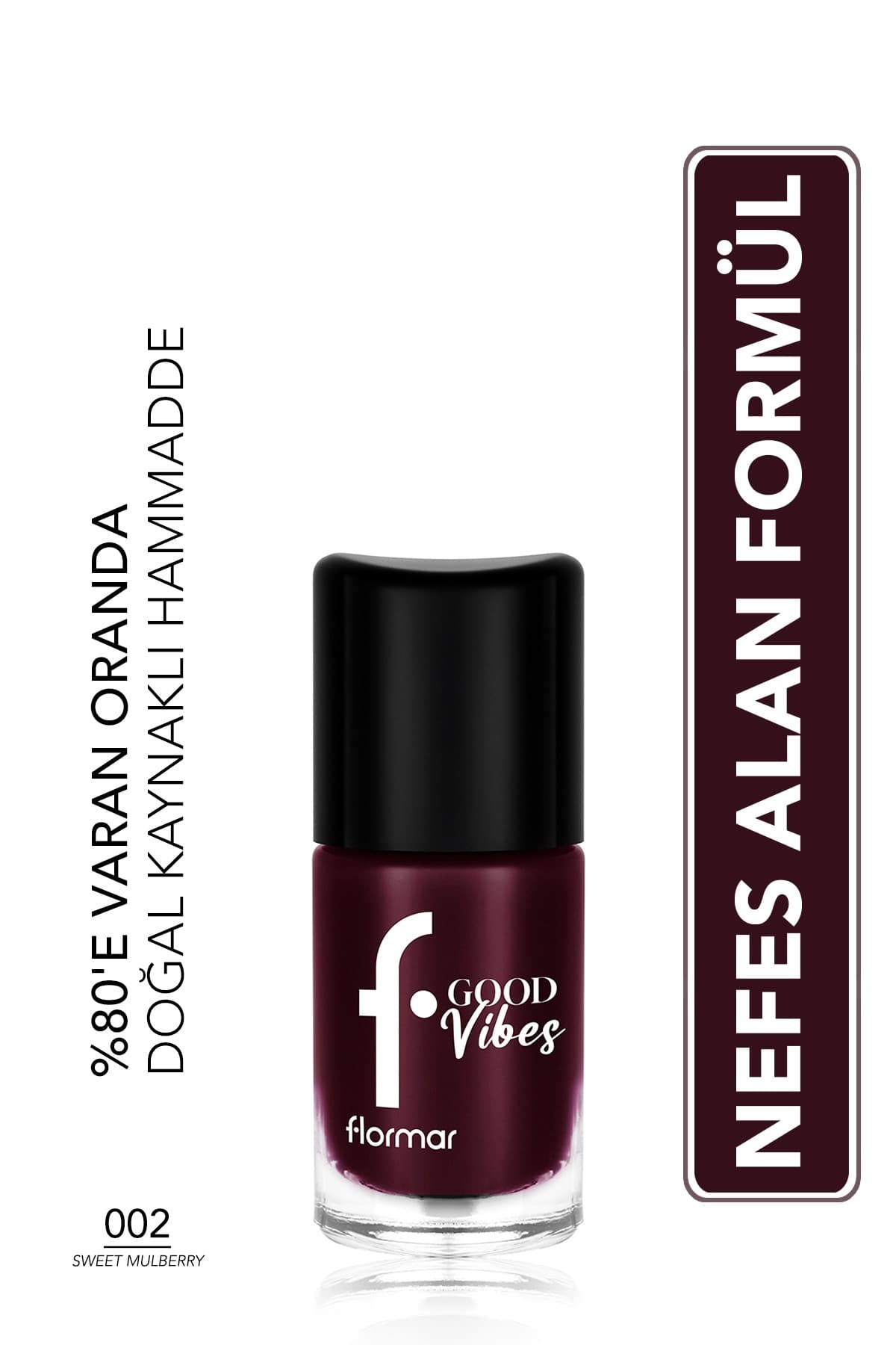 لاک ناخن Flormar با رنگدانه بالا، جلوه براق و فرمول تنفسپذیر Good Vibes لاک ناخن Flormar با رنگدانه بالا، جلوه براق و فرمول تنفسپذیر Good Vibes