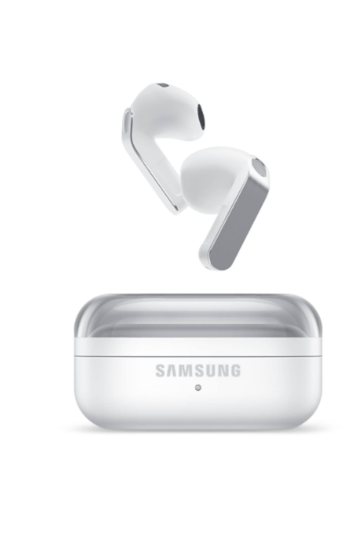 هندزفری بلوتوثی Samsung مدل Galaxy Buds4 با حذف نویز فعال ANC سفید هندزفری بلوتوثی Samsung مدل Galaxy Buds4 با حذف نویز فعال ANC سفید