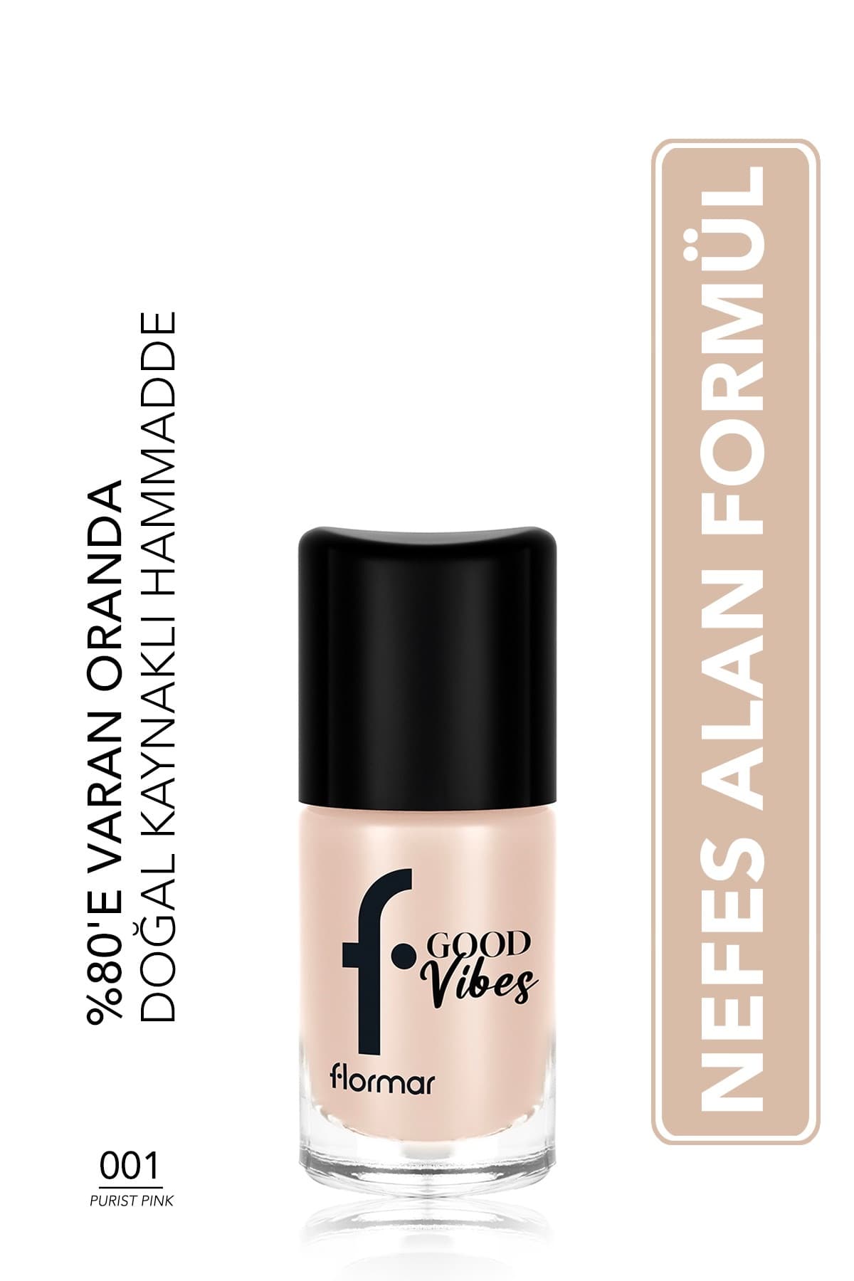 لاک ناخن Flormar Good Vibes با پیگمنت بالا، فینیش براق و قابلتنفس لاک ناخن Flormar Good Vibes با پیگمنت بالا، فینیش براق و قابلتنفس