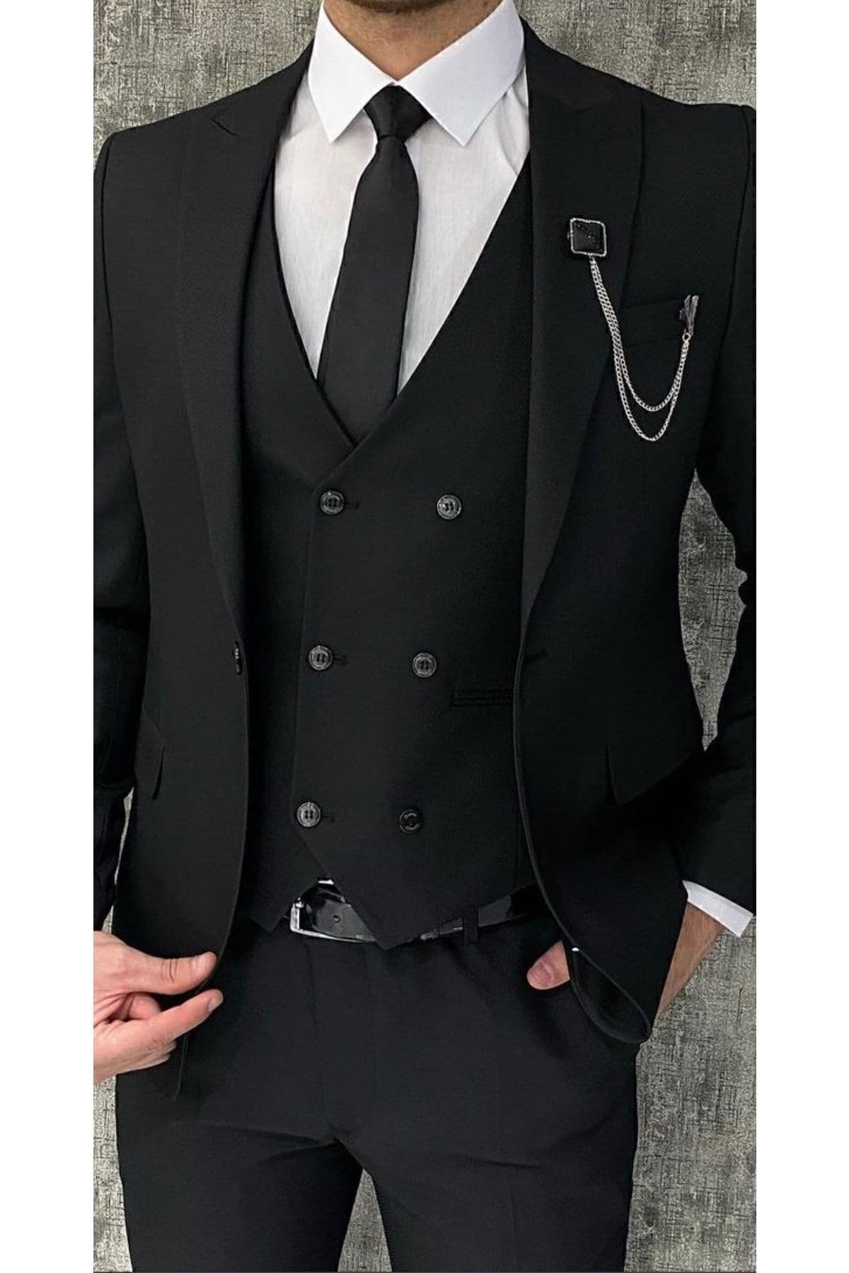 کت و شلوار مردانه terzi ayhan Slim Fit ست کامل کت و شلوار مردانه terzi ayhan Slim Fit ست کامل