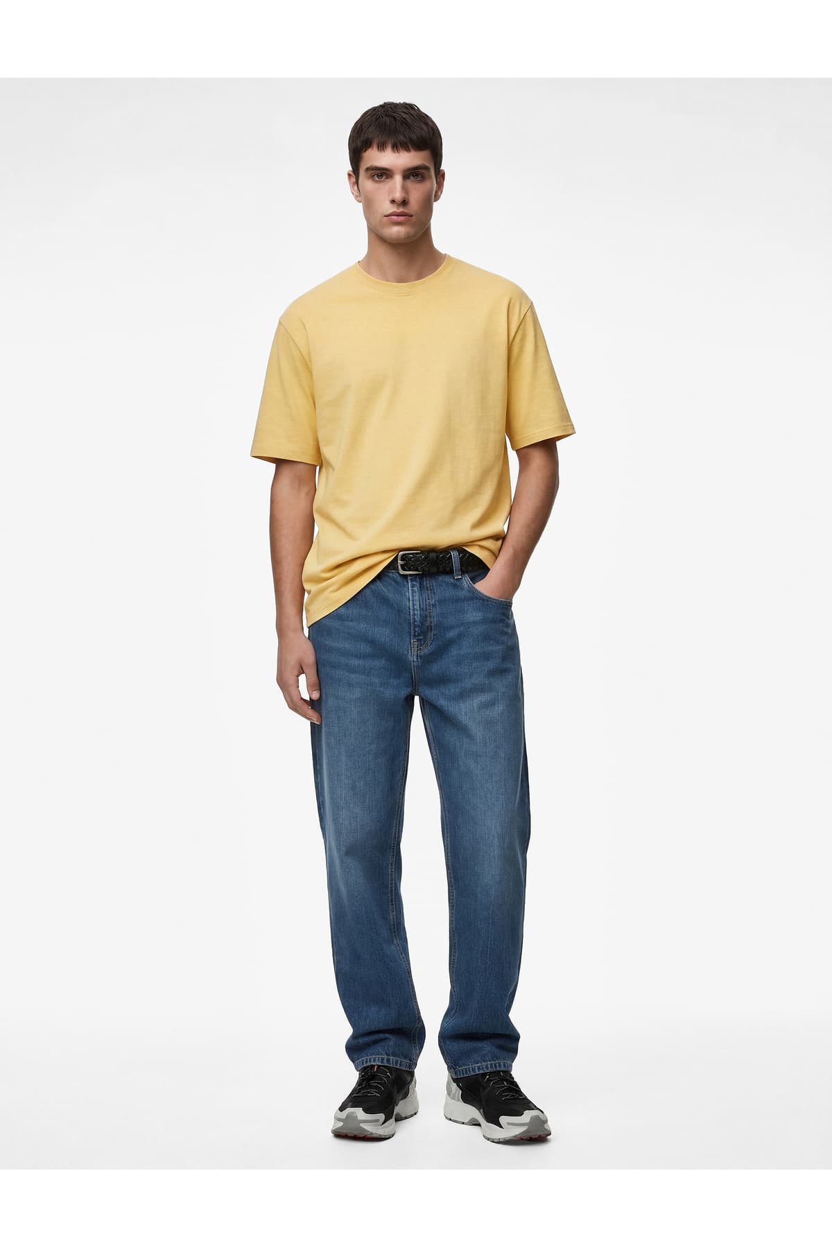 شلوار جین مردانه Koton نخی Tapered فیت معمولی مدل Joe Jean شلوار جین مردانه Koton نخی Tapered فیت معمولی مدل Joe Jean