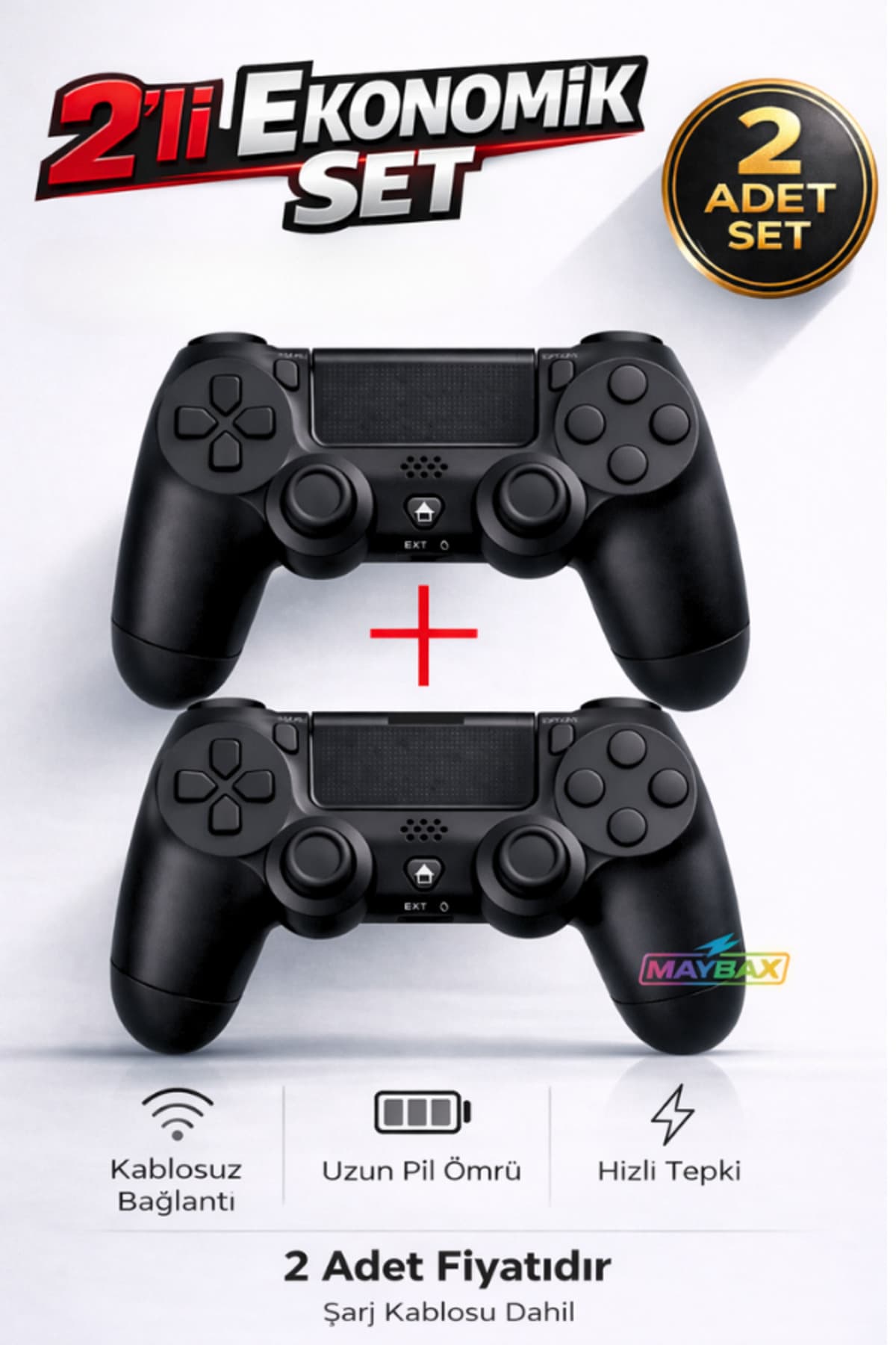دسته بازی بیسیم Maybax سازگار با PC، لپتاپ، تبلت، موبایل و Playstation4 دسته بازی بیسیم Maybax سازگار با PC، لپتاپ، تبلت، موبایل و Playstation4