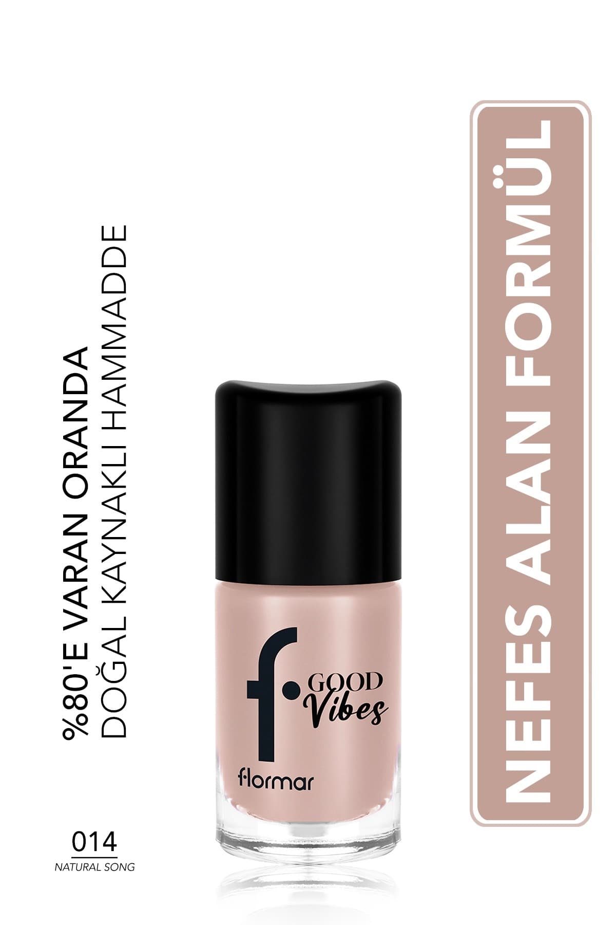 لاک ناخن Flormar Good Vibes با پیگمنت بالا، جلوه براق و تنفسپذیر لاک ناخن Flormar Good Vibes با پیگمنت بالا، جلوه براق و تنفسپذیر