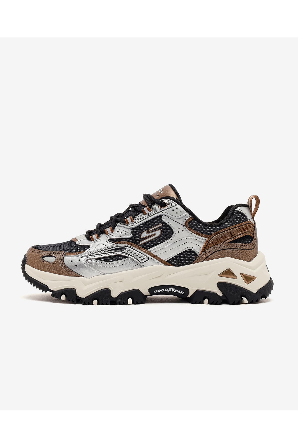 کفش زنانه Skechers اوتدور خاکستری D'lites HIKER مدل 180330 SLBK کفش زنانه Skechers اوتدور خاکستری D'lites HIKER مدل 180330 SLBK
